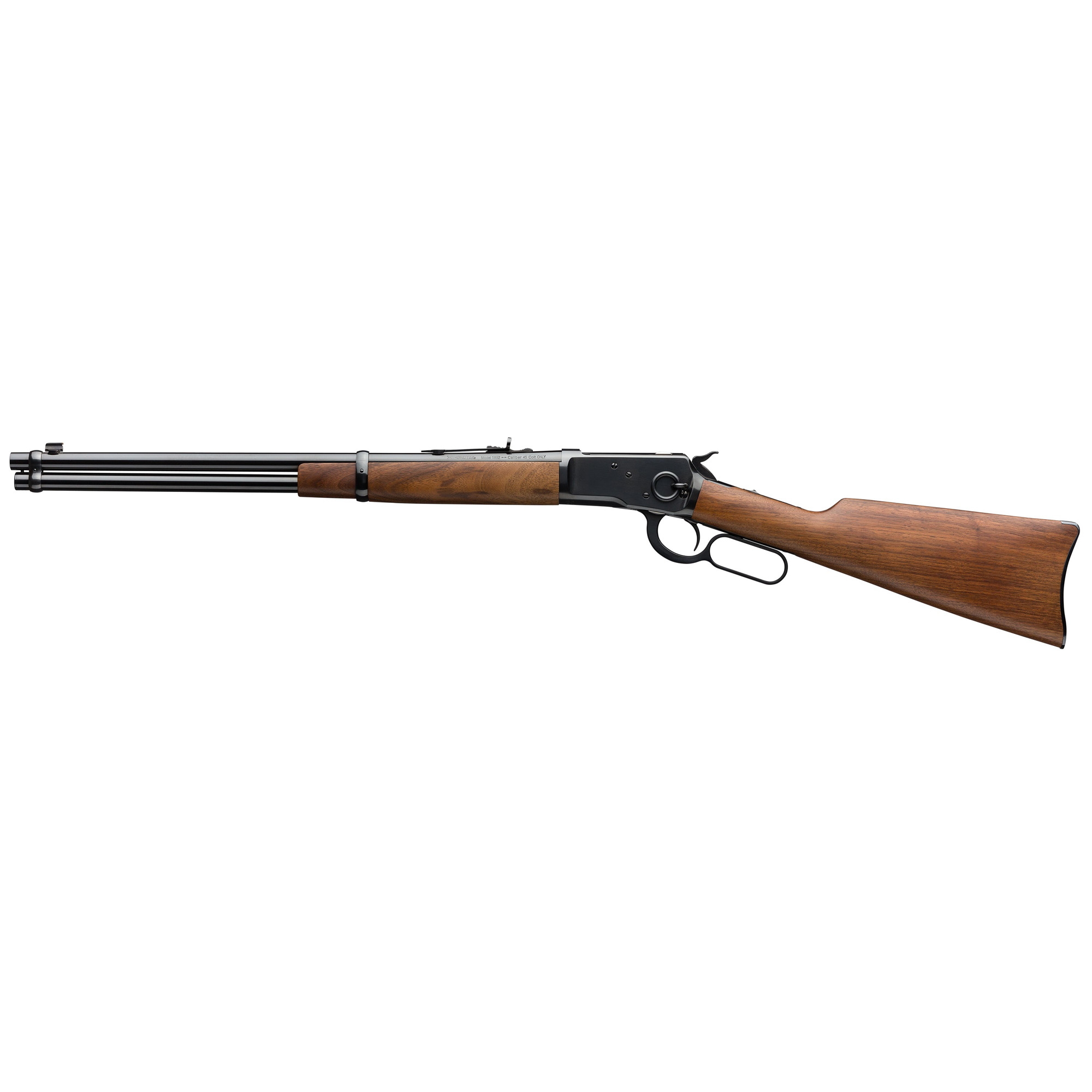 Winchester Repeating Arms 534177141 Model 1892 Carbine Full Size 45 Colt (LC) 10+1 20” Brushed Polish Blued Sporter Barrel, Drilled & Tapped Steel Receiver, Satin Walnut Straight Grip Stock