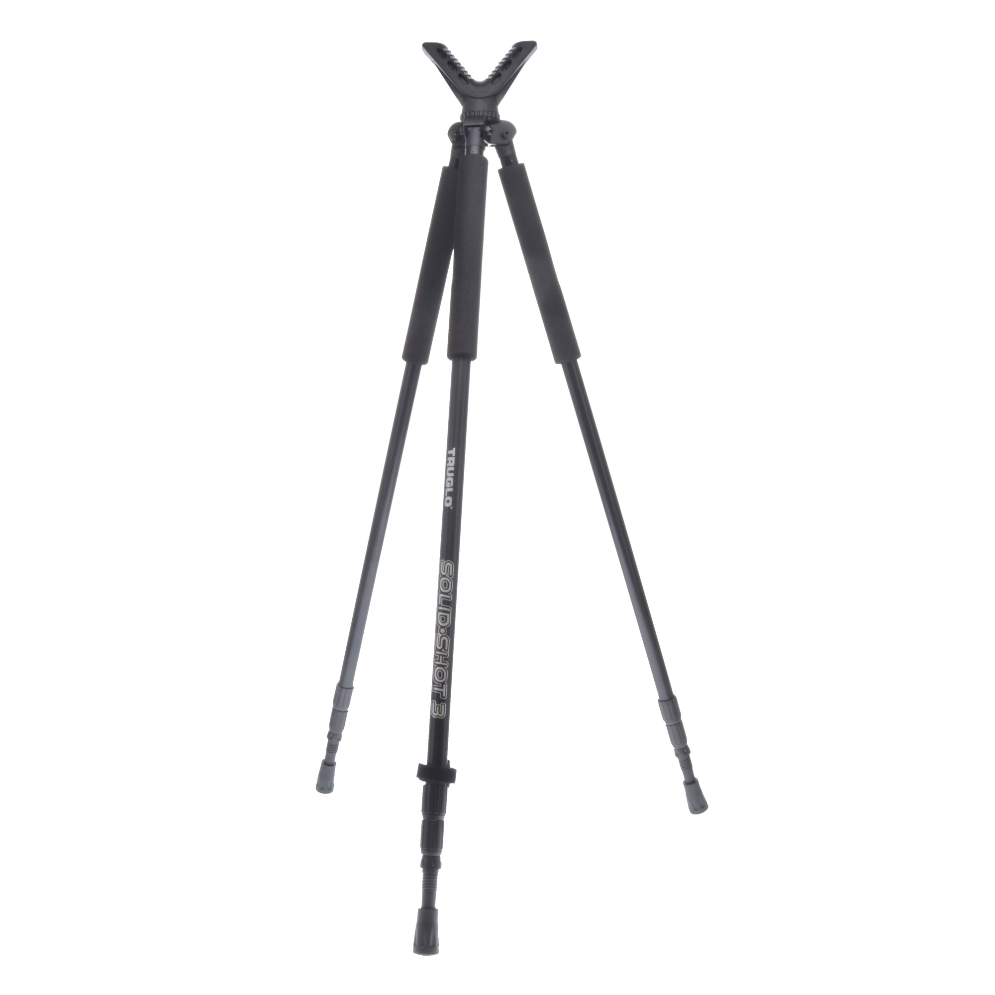 TruGlo TG8925XB Solid-Shot 22-68” Tripod Black Aluminum