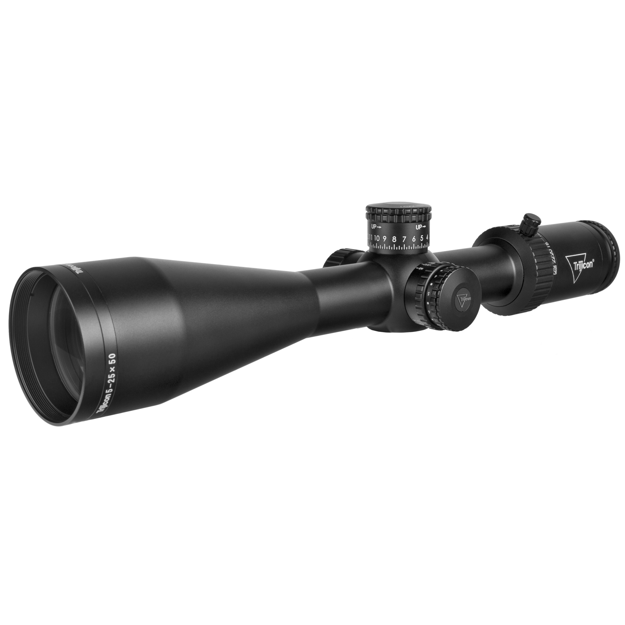 Trijicon 3000010 Tenmile HX Satin Black 5-25x50mm 30mm Tube LED Illuminated Red MOA Center Dot Reticle