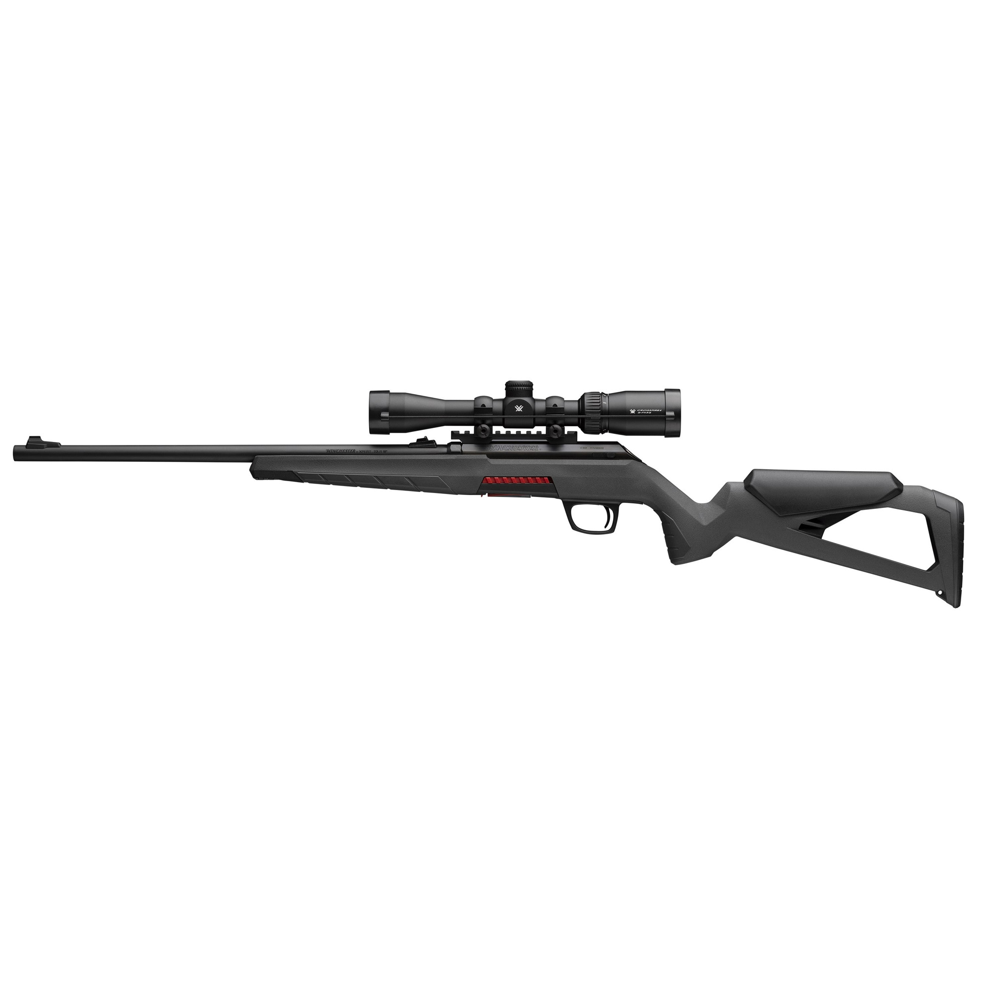 Winchester Repeating Arms 525233186 Xpert w/Optic Full Size 17 WSM 8+1 18” Matte Black Sporter Barrel, Drilled & Tapped Steel Receiver, Gray Synthetic Molded Stock, Vortex Crossfire II 2-7x32mm Scope