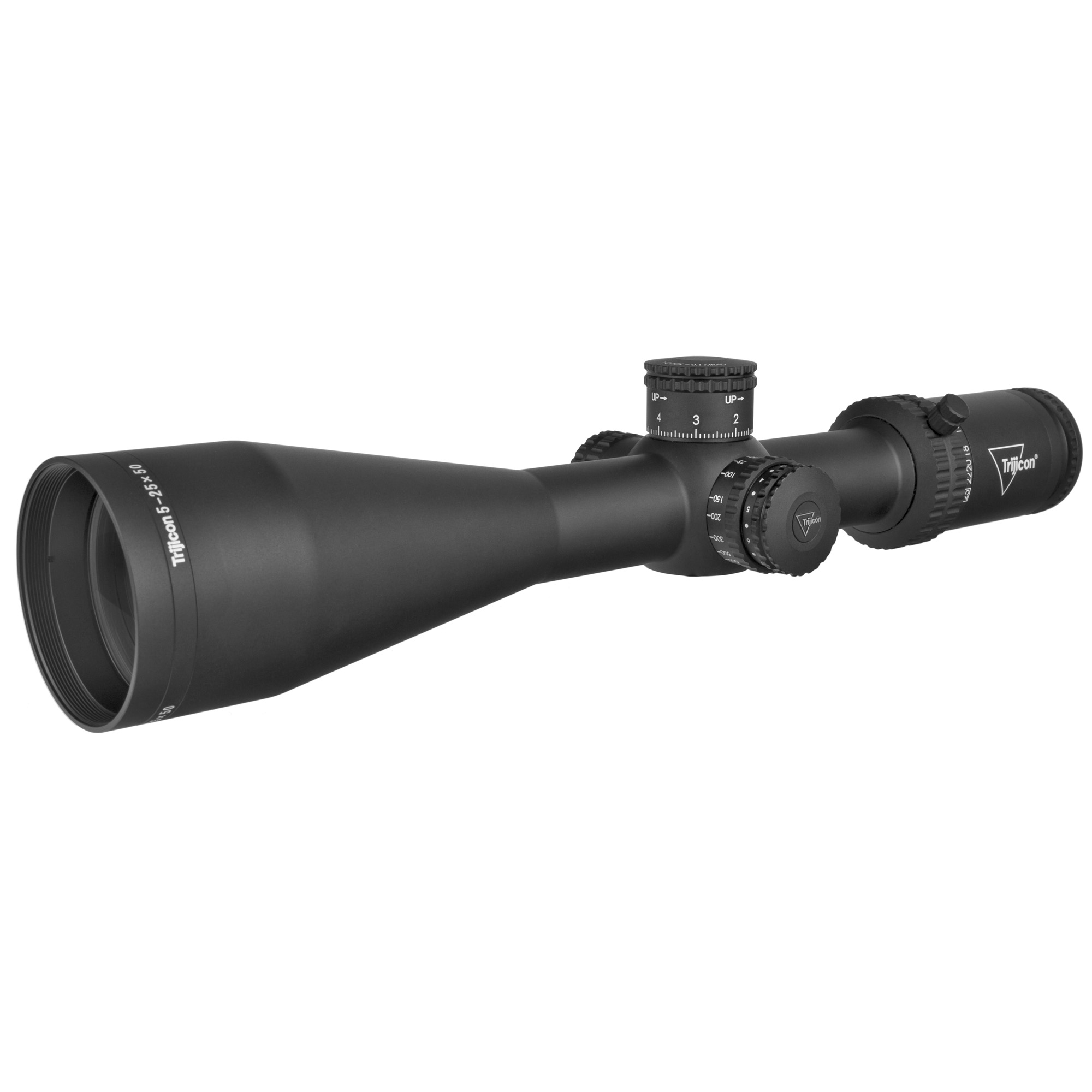 Trijicon 3000011 Tenmile Matte Black 5-25x50mm 30mm Tube LED Illuminated Red MRAD Center Dot Reticle