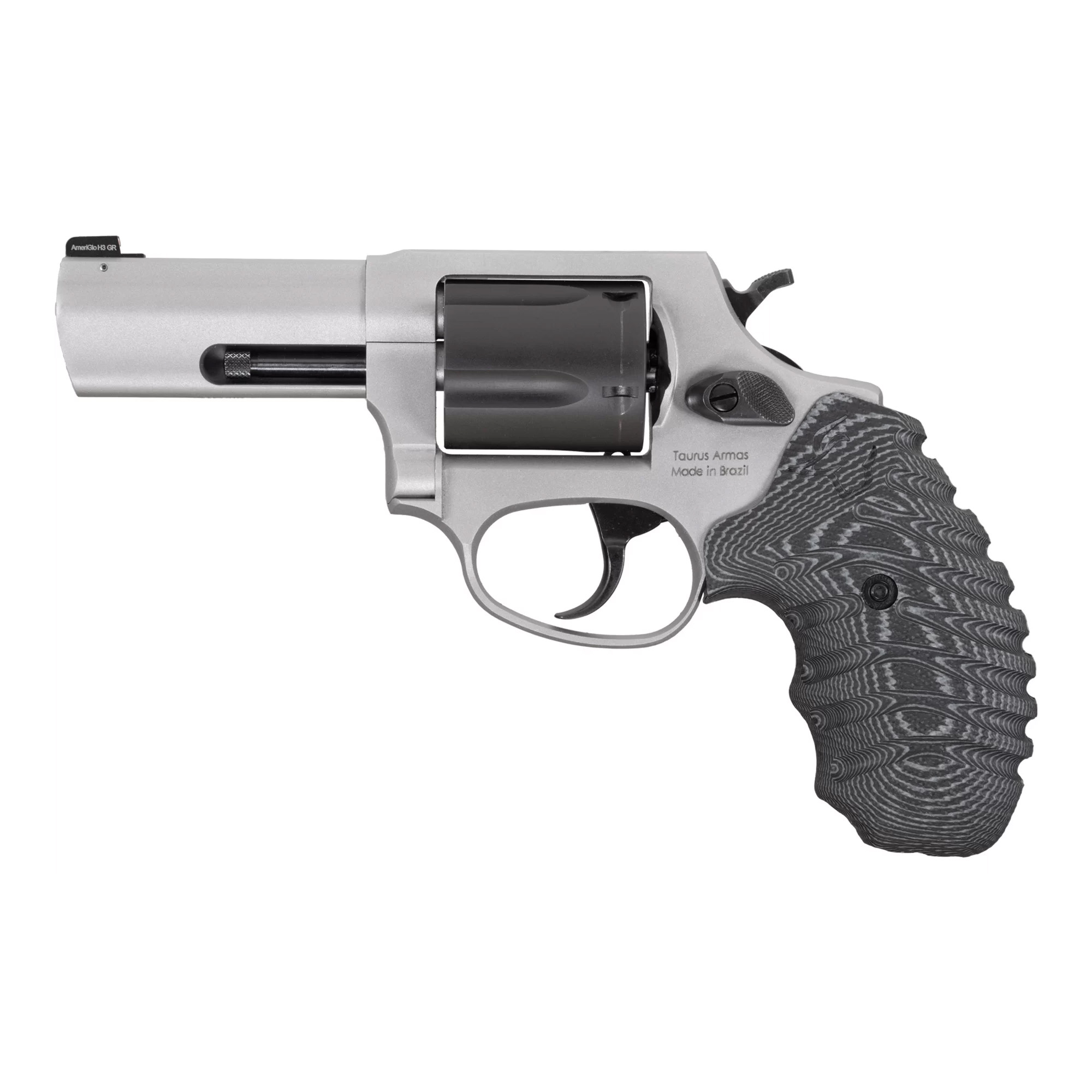 Taurus 260535NSVZ Defender 605 SA/DA 357 Mag/38 Special +P 5rd 3” Matte Stainless Steel Barrel, Matte Black Cylinder, Matte Finish Stainless Steel Frame, Black/Gray VZ Grip, Night Front Sight