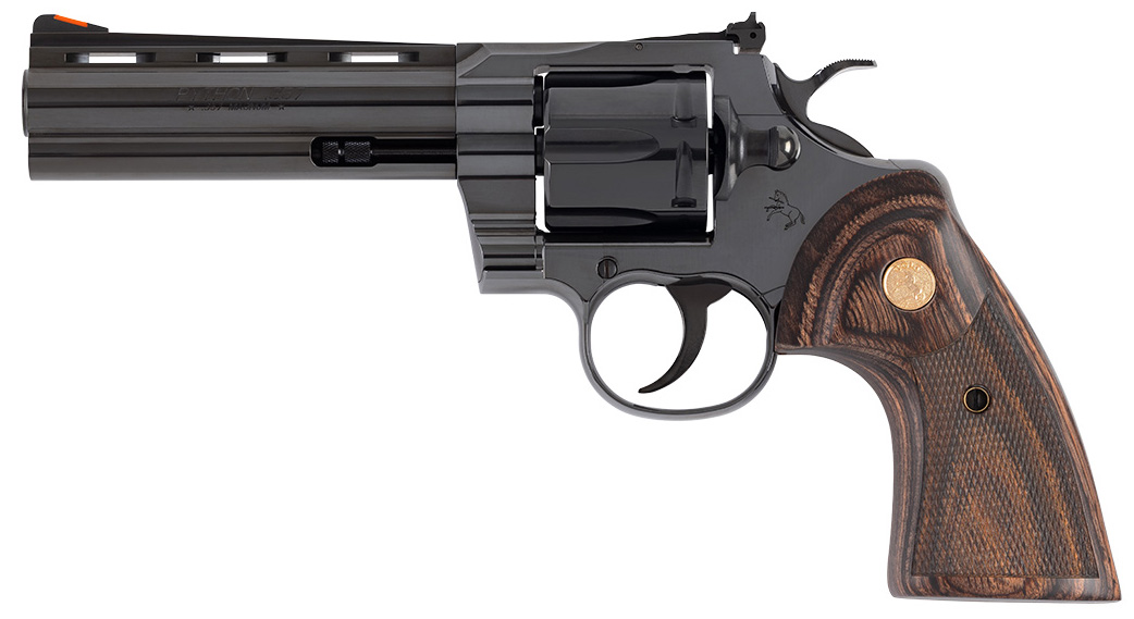 Colt Python Target 357 Mag Blued Polished Walnut Medallion ZPYTHONBP5WTS 151550026795