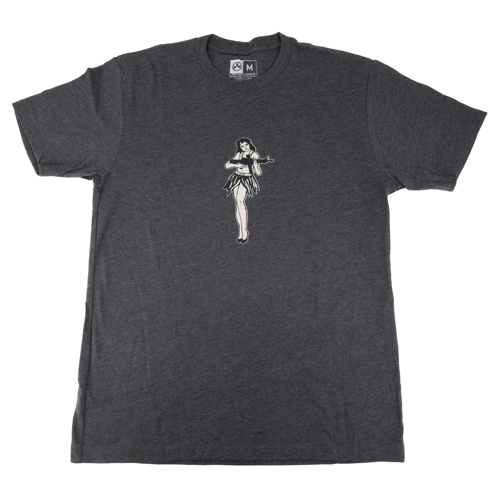 Magpul Hula Girl CVC Charcoal Gray Cotton Polyester Short Sleeve Medium MAG1117010M