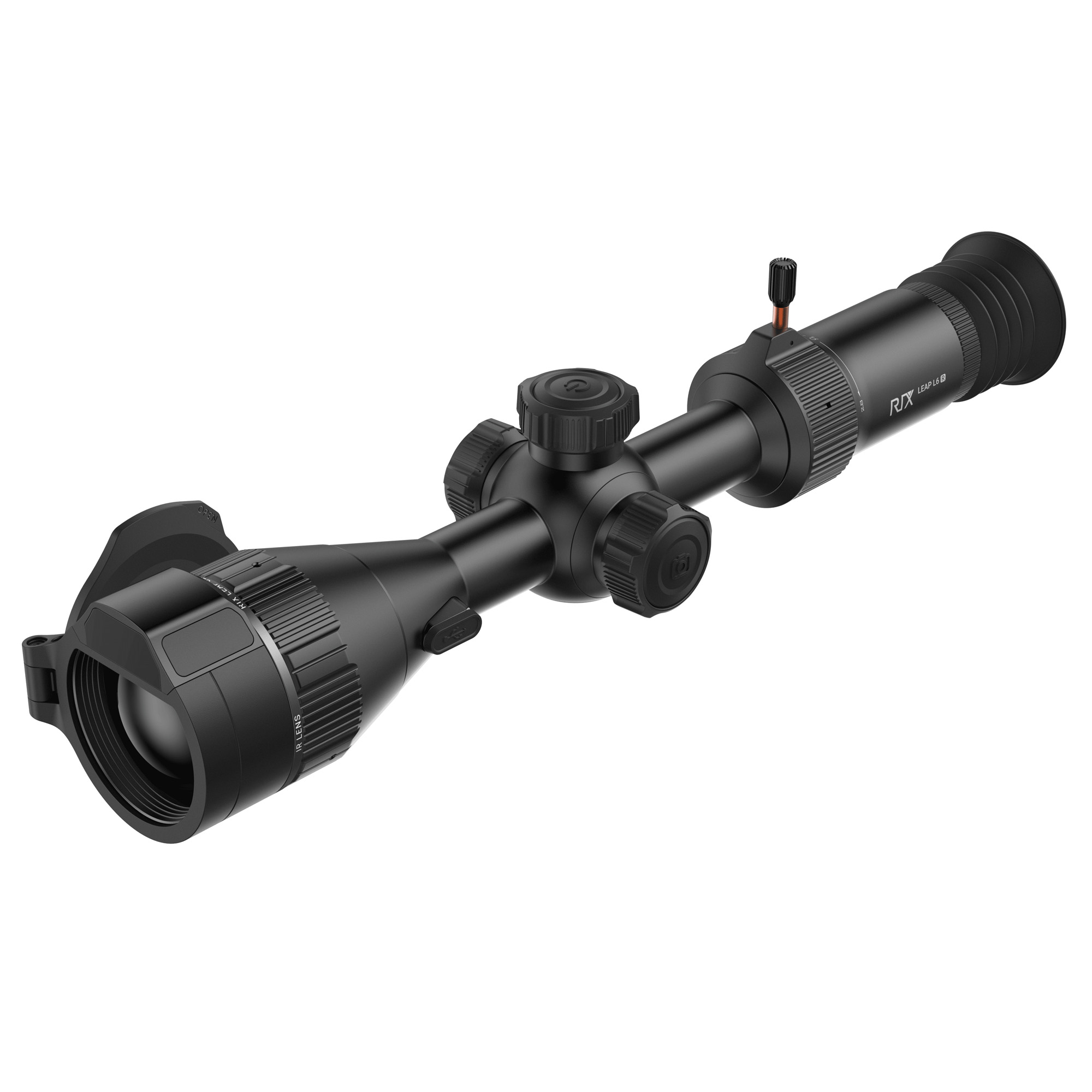 Rix Optics (visir Inc) LEAPL6R Leap L6R Black 2.8-8.4x50mm Multiple Reticle 1x-4x Zoom, 640x480 12 Microns 50 Hz Resolution