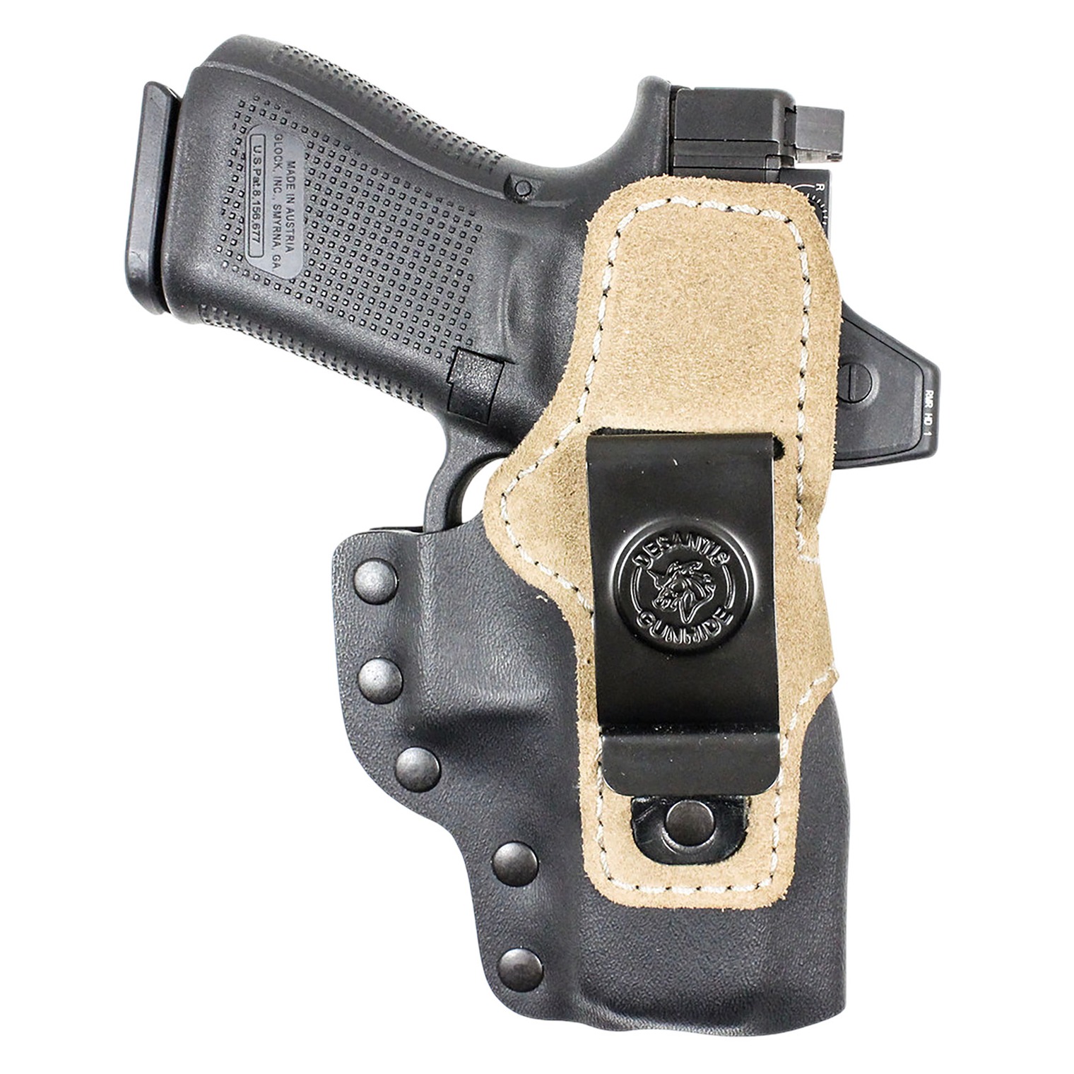 DeSantis Gunhide 230KJ3TZ0 Hyeye IWB Black Kydex Compatible w/ Glock 43/43X/43X MOS Ambidextrous