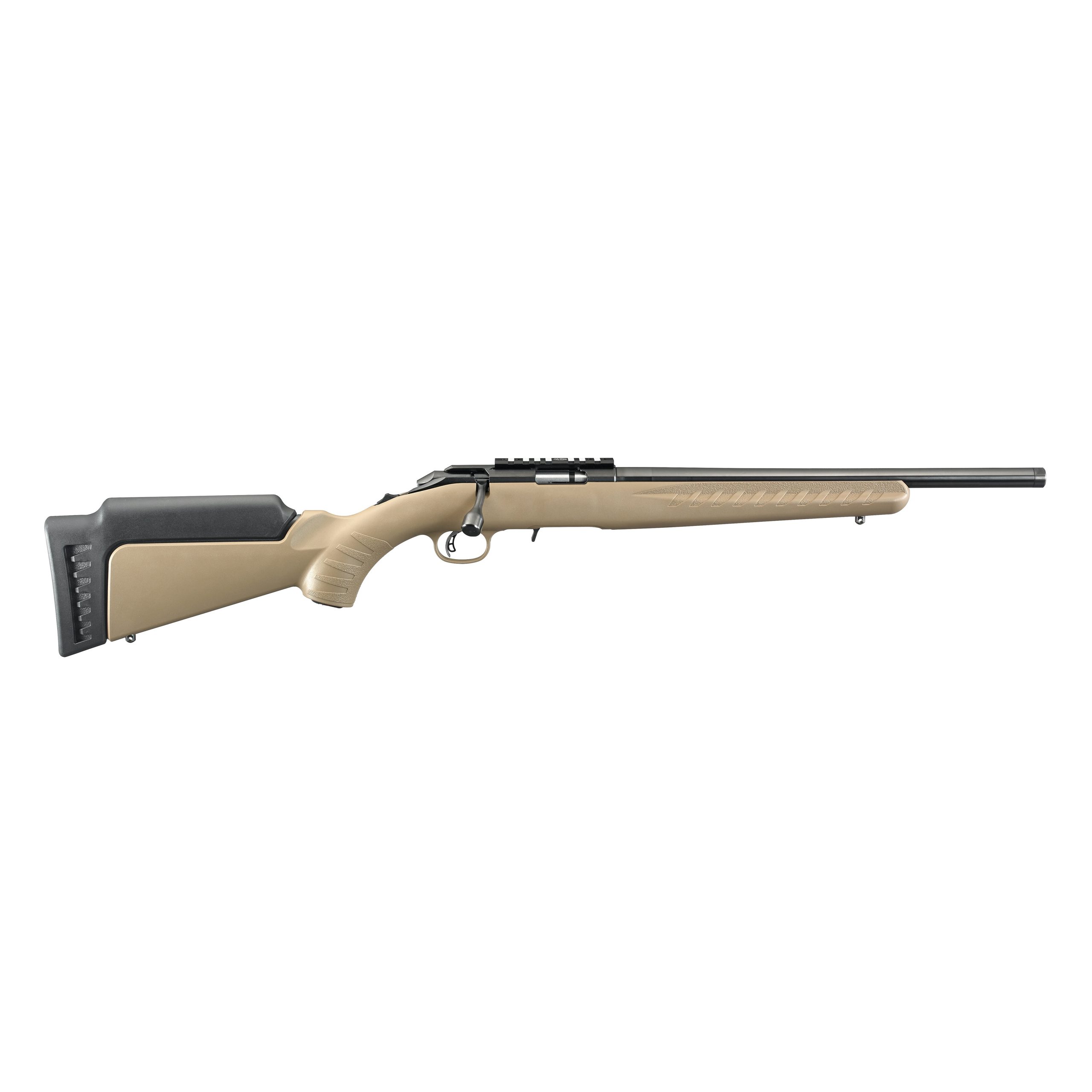 Ruger American Rimfire 22 LR 10+1 FDE Threaded 8358 736676083589