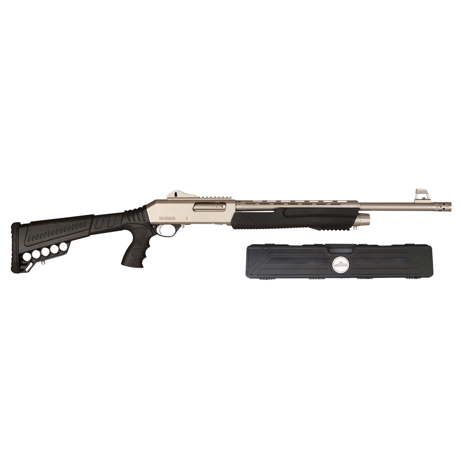 Dickinson LLC XX3DM20 Commando Marine Tactical 12 Gauge Pump 3” 5+1 20” Ventilated Handguard, Black Fixed Tactical Polymer Stock, Black Polymer Grip