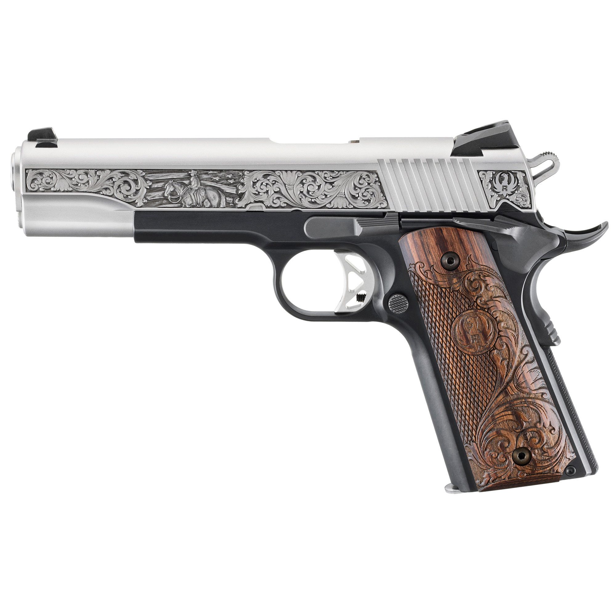 Ruger SR1911 Limited Edition .45 ACP Pistol - 5” Barrel, Stainless with Custom Engraving