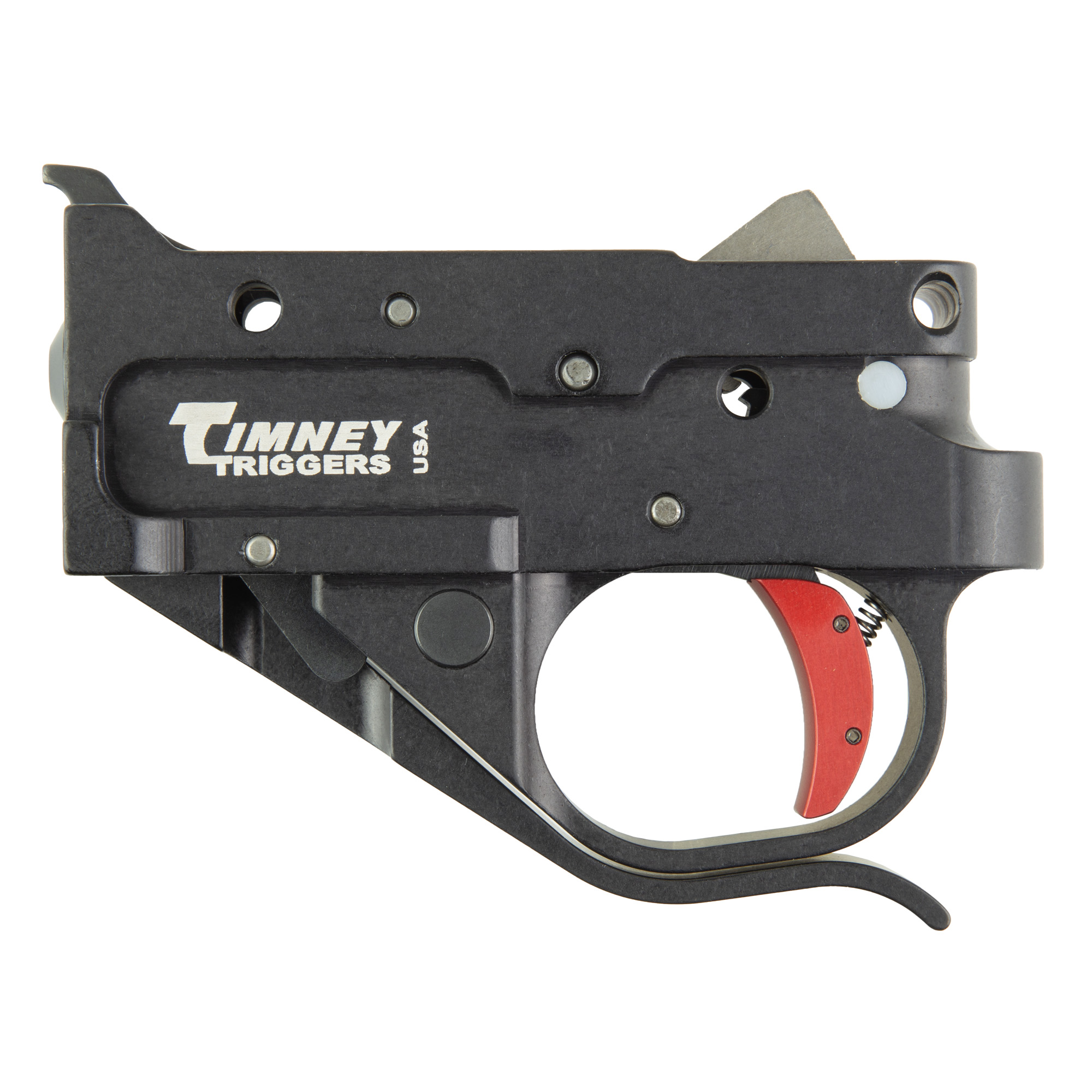 Timney Triggers 10222C Replacement Trigger Single-Stage Curved Trigger with 2.75 lbs Draw Weight & Black/Red Finish for Ruger 10/22