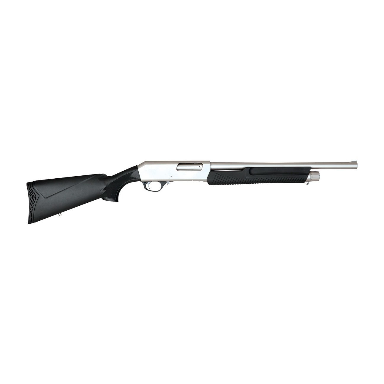 Dickinson LLC XX3BMHS2 Commando Marine Tactical 12 Gauge Pump 3” 5+1 18.50” Stainless Steel Barrel & Receiver, Fixed Black Synthetic Stock