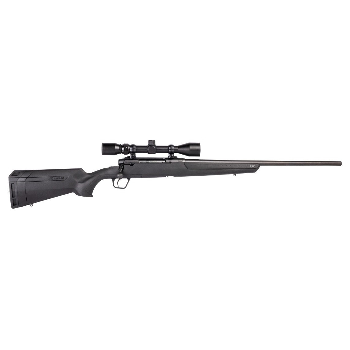 Savage Arms 57987 Axis XP 350 Legend 4+1 18” Matte Black Black Carbon Steel Barrel & Drilled & Tapped Receiver, Black Fixed Synthetic Stock, Weaver 3-9x40mm Scope, Right Hand