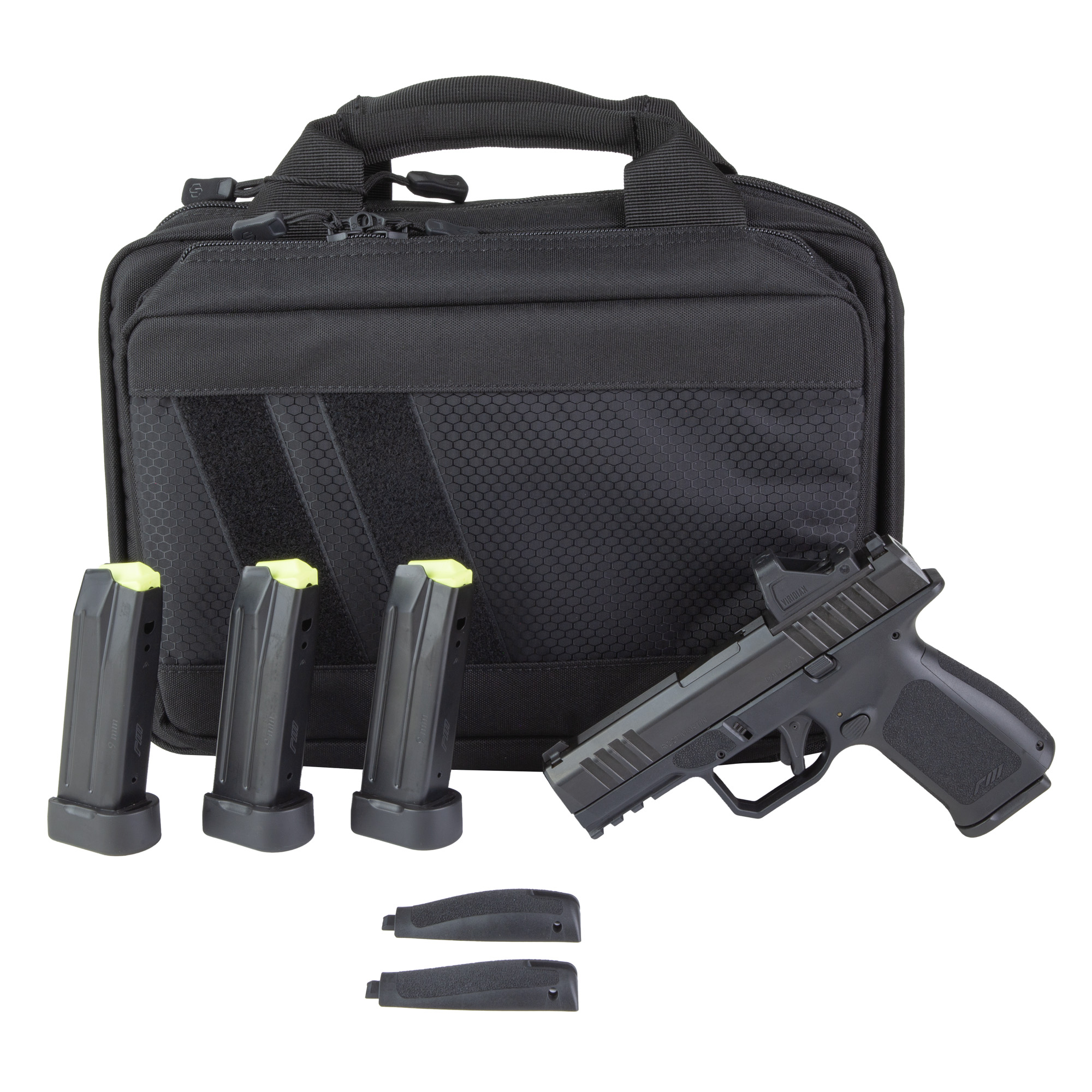 ROST MARTIN RM1C 9MM 4” 15/17-RD SEMI-AUTO PISTOL BUNDLE RM1CBLKOSPSPL