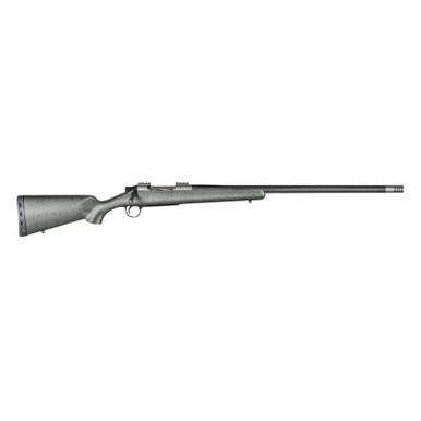 Christensen Arms 8010800202 Summit TI Full Size 300 PRC 3+1, 26" Natural Titanium Steel Threaded Barrel, Natural Titanium Aluminum Receiver, Green w/Black Webbing Fixed Sporter Stock
