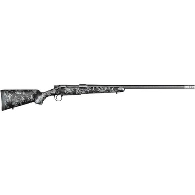 Christensen Arms 8010615300 Ridgeline FFT 30-06 Springfield 4+1 22" Carbon Fiber/Threaded Barrel, Stainless Steel, Black with Gray Accents Stock