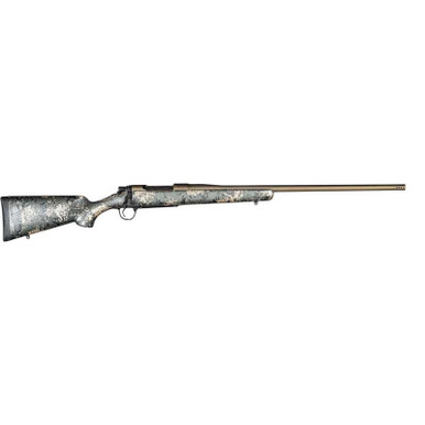 Christensen Arms 8010620200 Ridgeline FFT 300 PRC 3+1 22" Carbon Fiber/Threaded Barrel, Burnt Bronze Cerakote, Green with Black/Tan Accents Stock