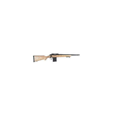Christensen Arms 8010622000 Ridgeline Scout Full Size 6mm ARC 4+1, 16" Black Nitride Steel Threaded Barrel, Black Nitride Aluminum Receiver, Tan w/Black Webbing Fixed Sporter Stock