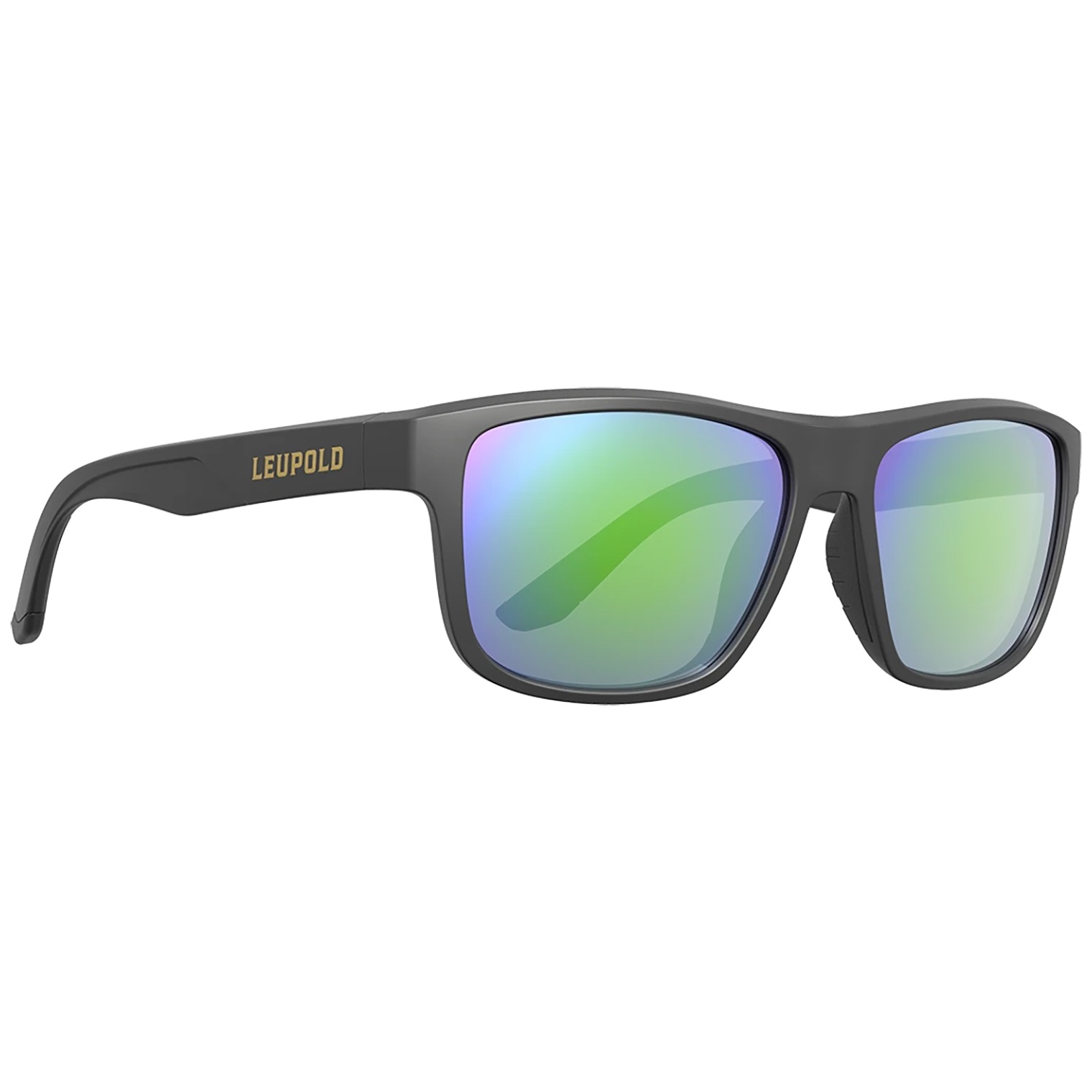 Leupold 179099 Performance Wear Katmai Emerald Mirror Lens Polycarbonate Matte Black Frame