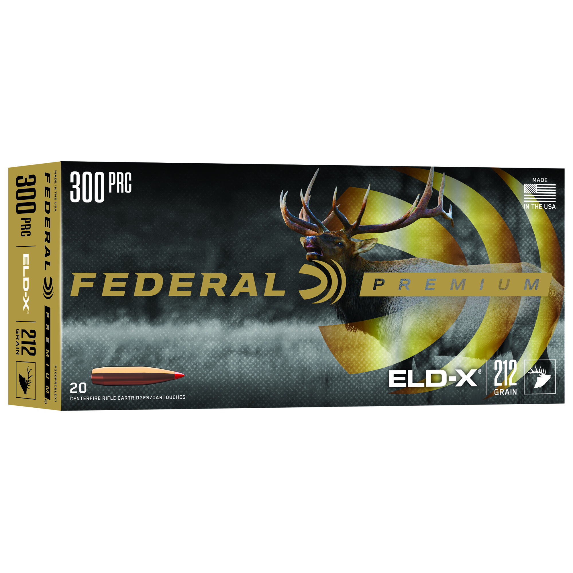 Federal P300PRCELDX1 300PRC 212gr ELD-X 20 Per Box/10 Case