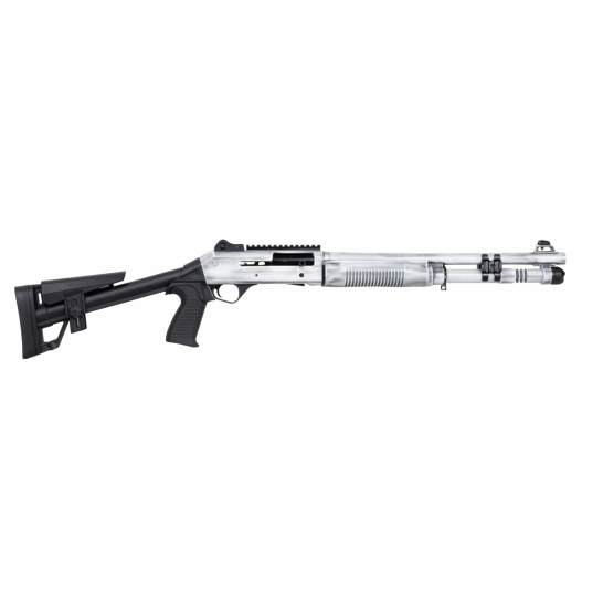 PANZER M4 Tactical 12GA A.R.G.O. Semi-Auto 18.5” Distressed White