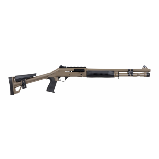 Panzer M4 Tactical A.R.G.O. 18.5” 12ga Semi-Auto Shotgun, FDE
