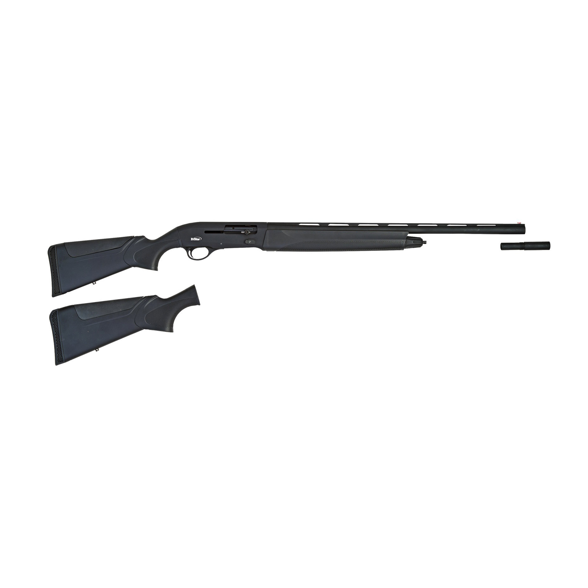 TriStar 20225 Raptor II Compact 20 Gauge Semi-Auto 3” 5+1 24” Black Vent Rib Barrel, Black Receiver, Fixed Black Synthetic Stock