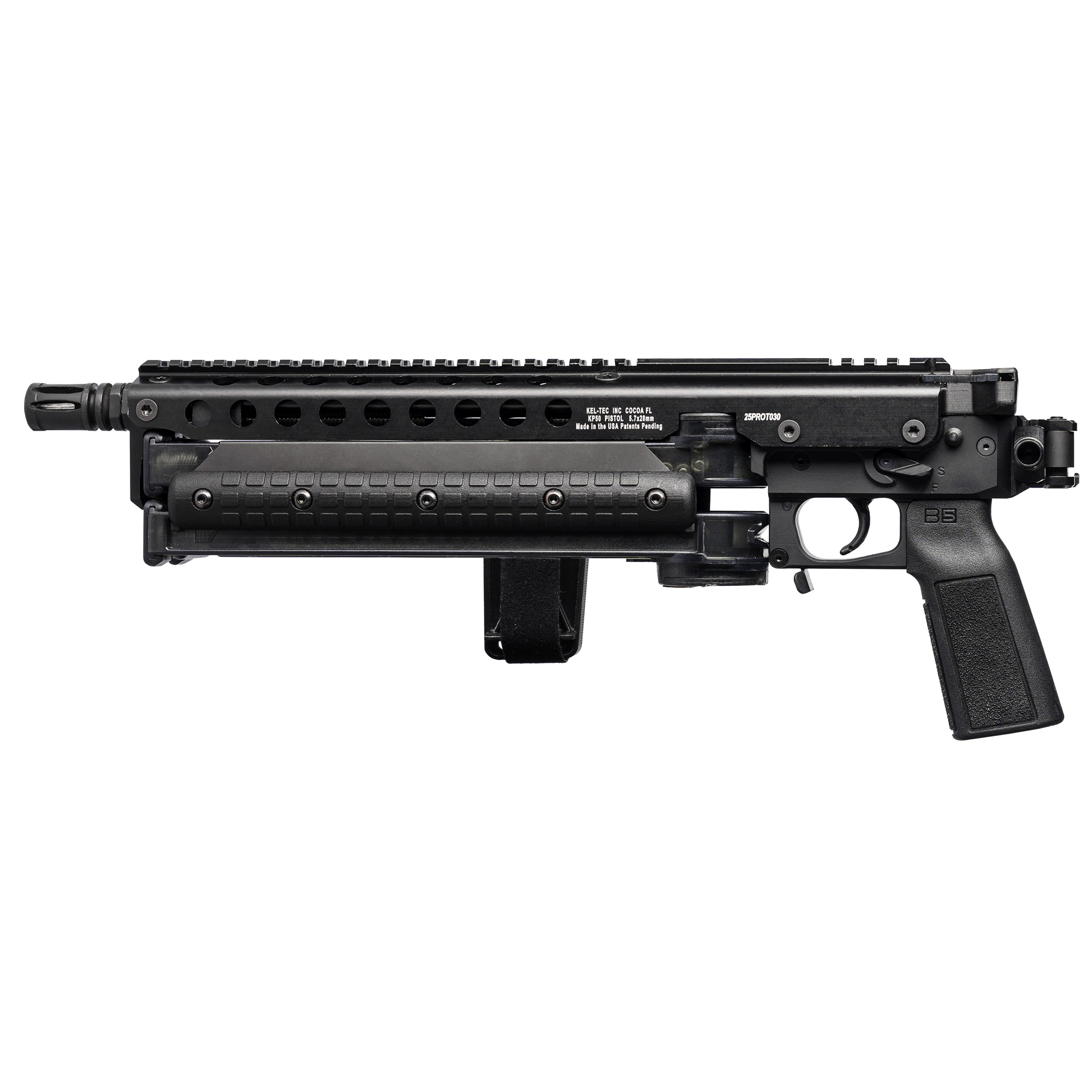 Kel-Tec KP50 5.7x28mm 50+1 Black Folding Brace KP50BLKB