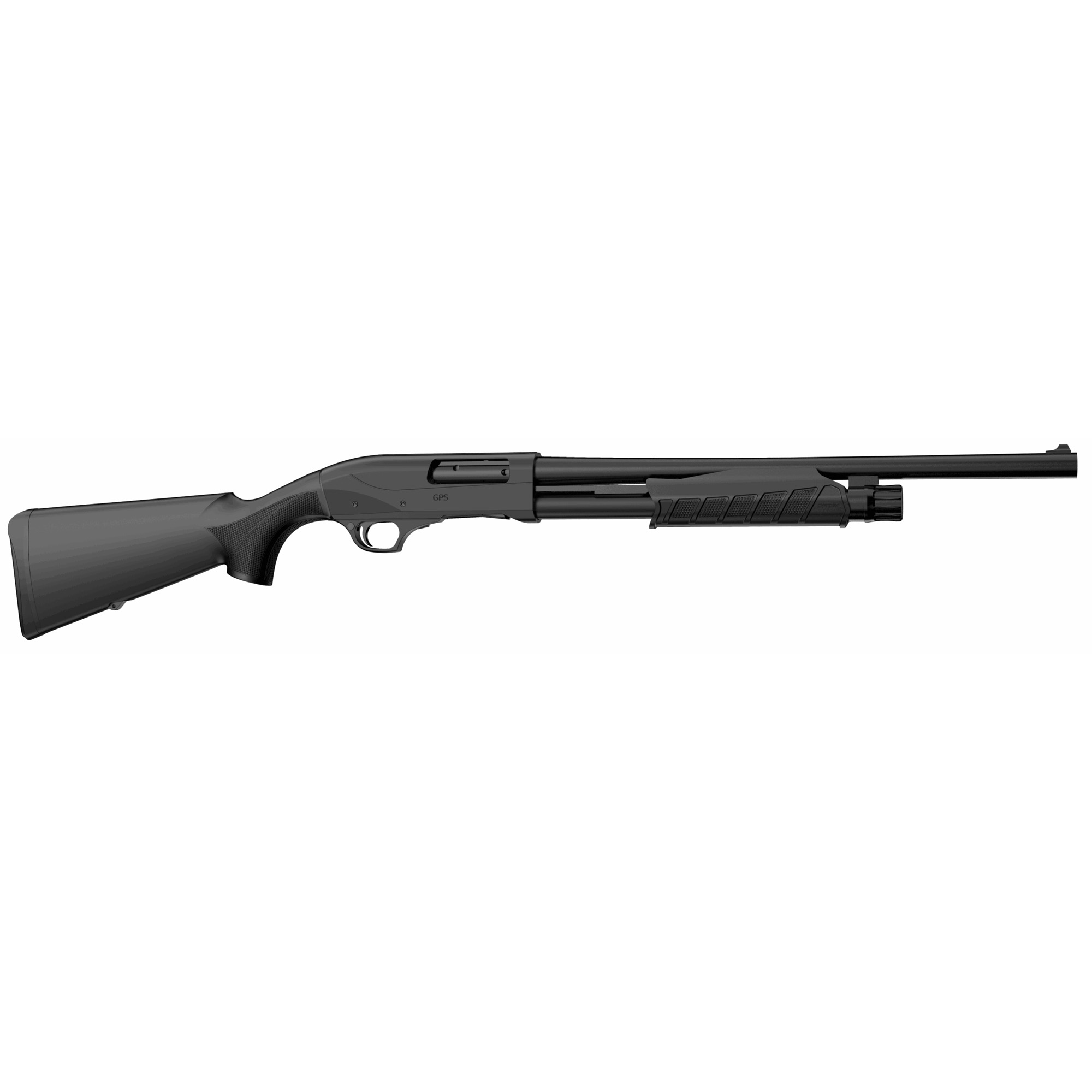 Retay USA GPSTAC18 GPS Tactical Inertia Plus 12 Gauge with 18.50” Deep Bore Drilled Barrel, 3” Chamber, 5+1 Capacity, Matte Black Metal Finish & Black Synthetic Stock Right Hand (Full Size)