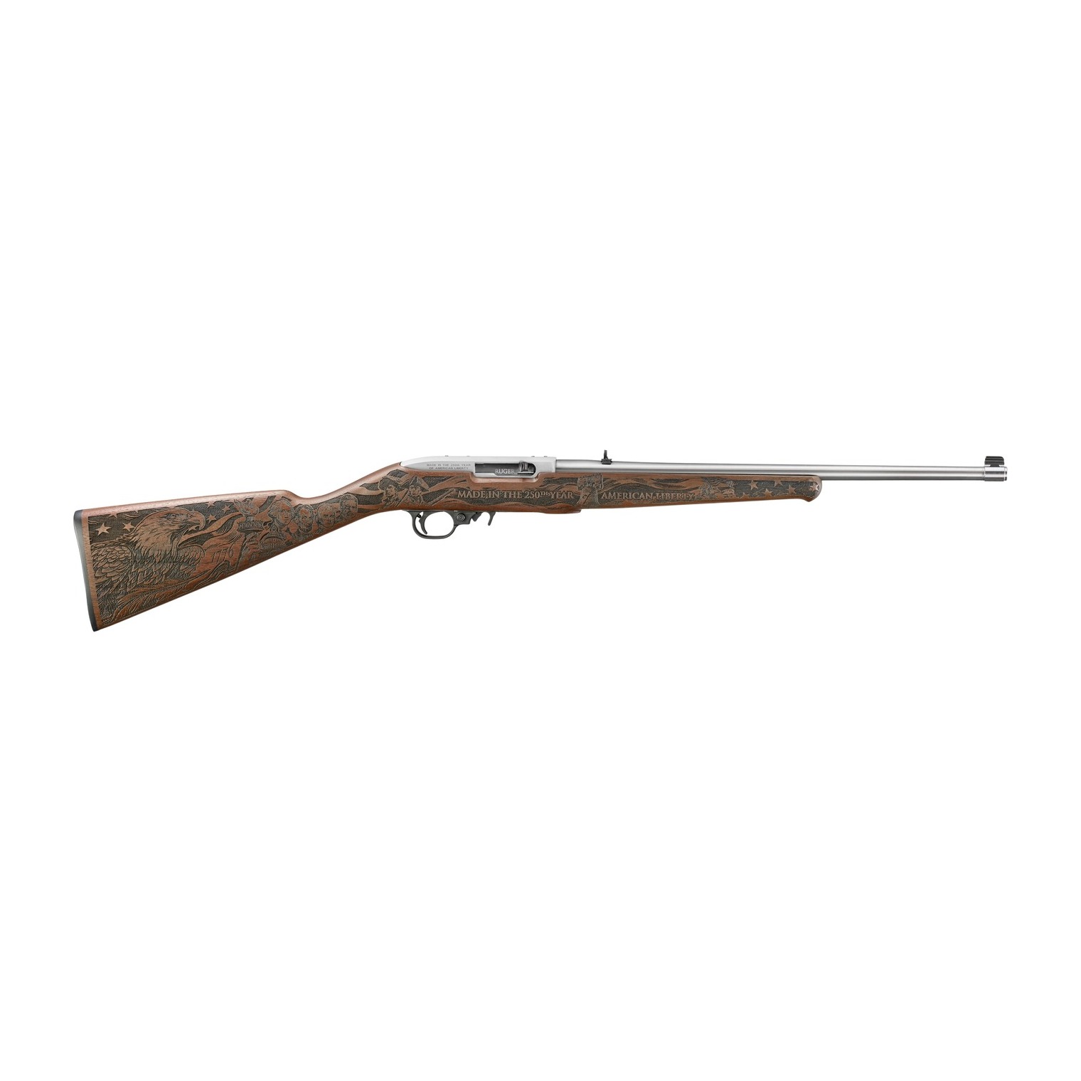 Ruger 10/22 Walnut 22 LR 18.5” Engraved 736676320387