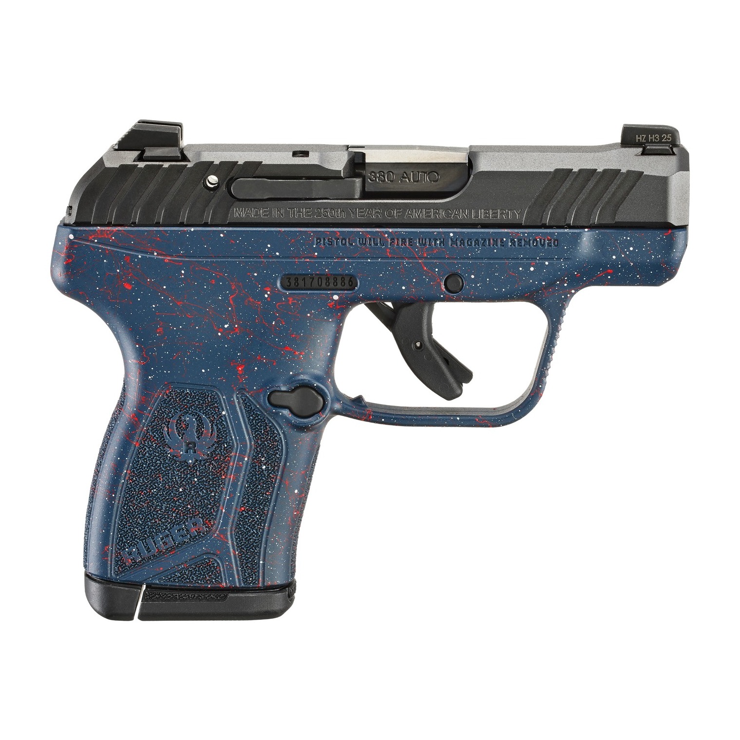 Ruger LCP MAX 380 ACP 250th Anniversary 736676137787