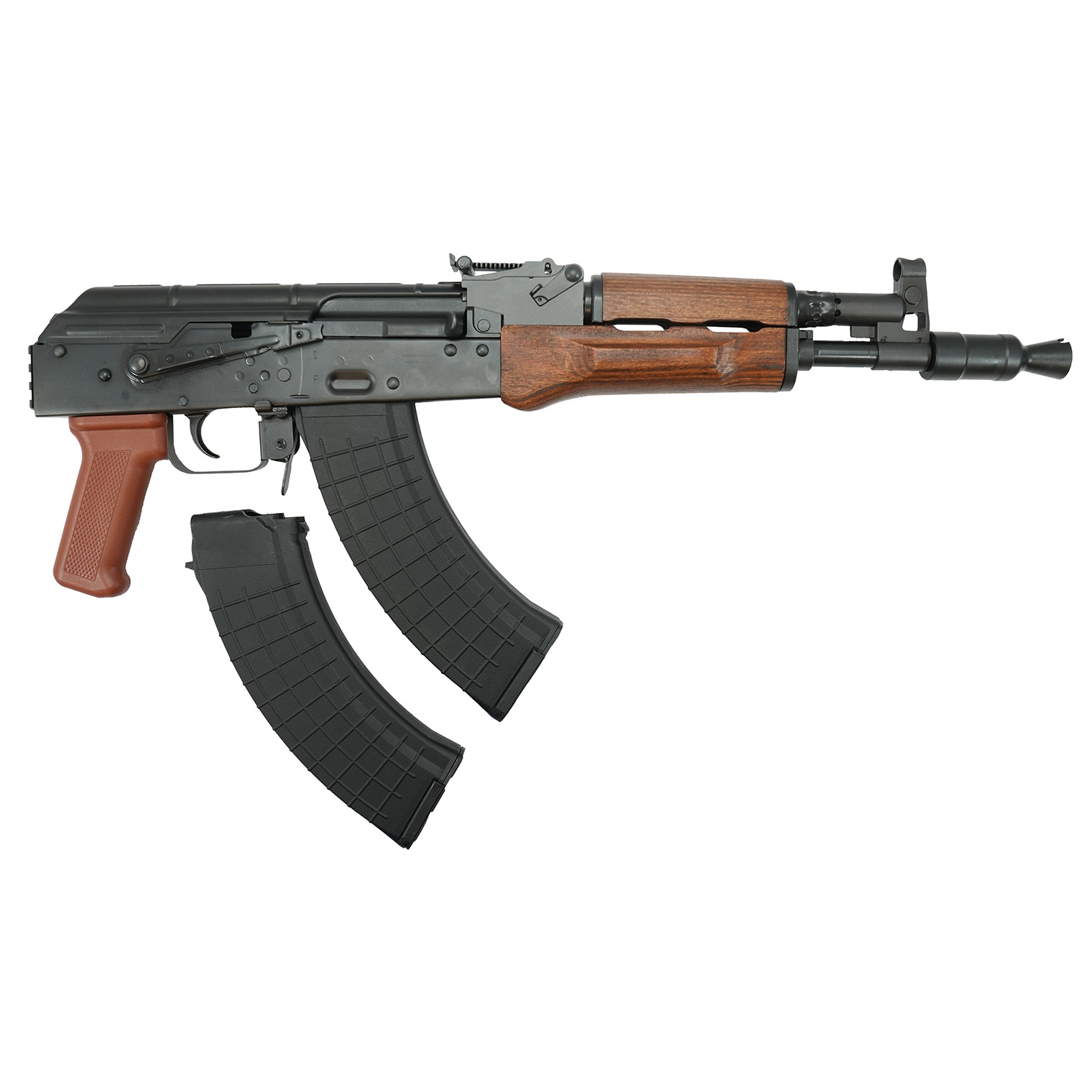 Pioneer Arms AK0031FTPROW Hellpup Pro 7.62x39mm 30+1 11.73” Black Threaded Barrel, Receiver w/Black Side Mounted Optic Rail, Rear Picatinny Rail, Wood Forend, Wood Grip, Right Hand