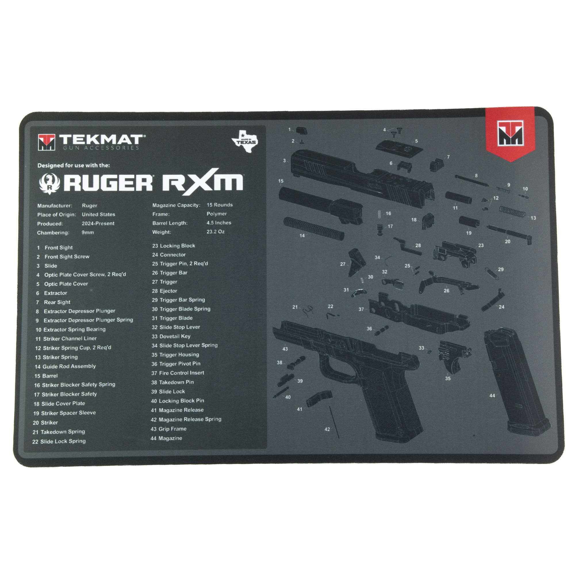 TEKMAT 17X11 RUGER RXM
