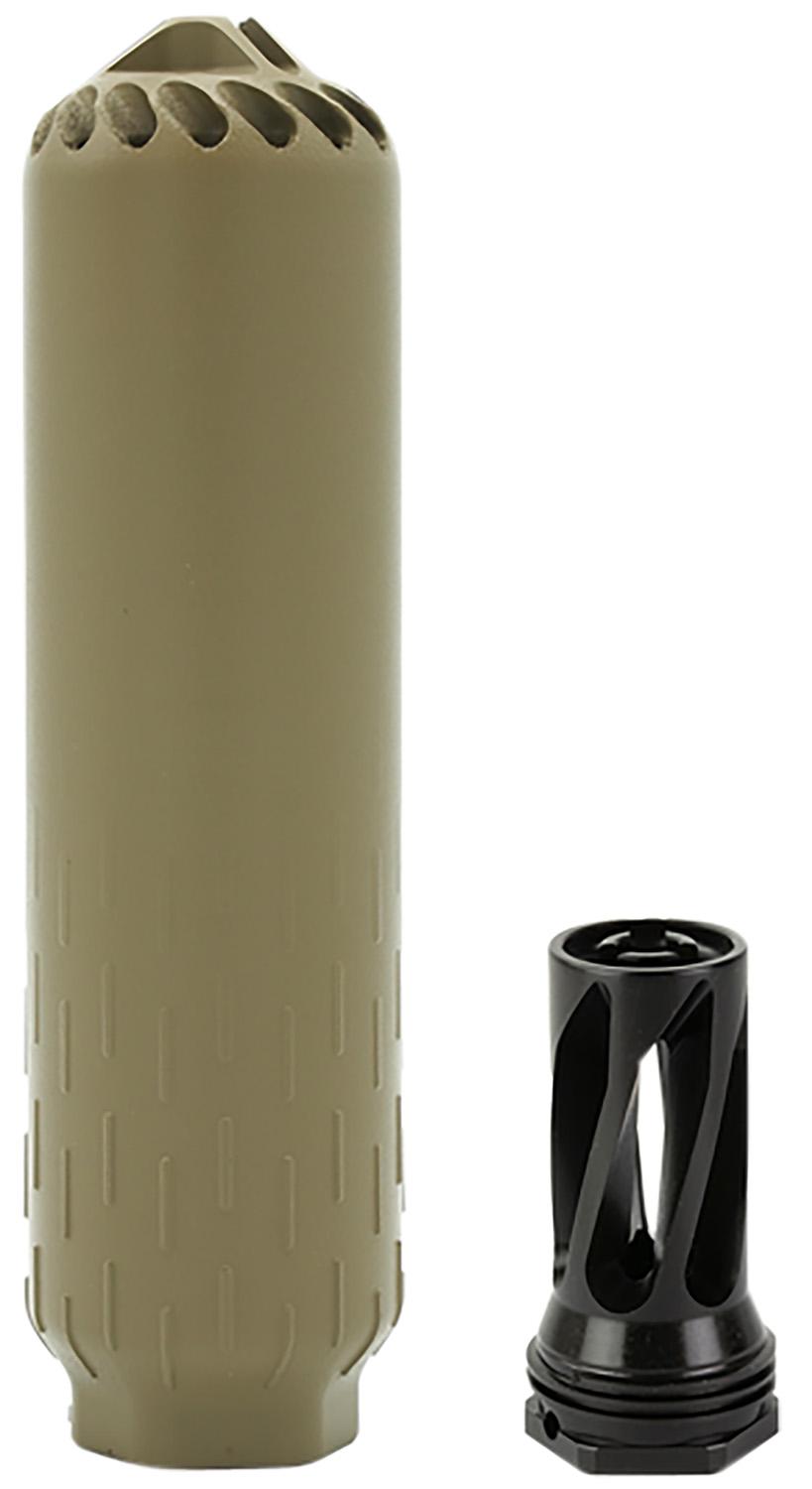 HUXWRX Flow 6K Flow-Through Suppressor QD Mount, FDE
