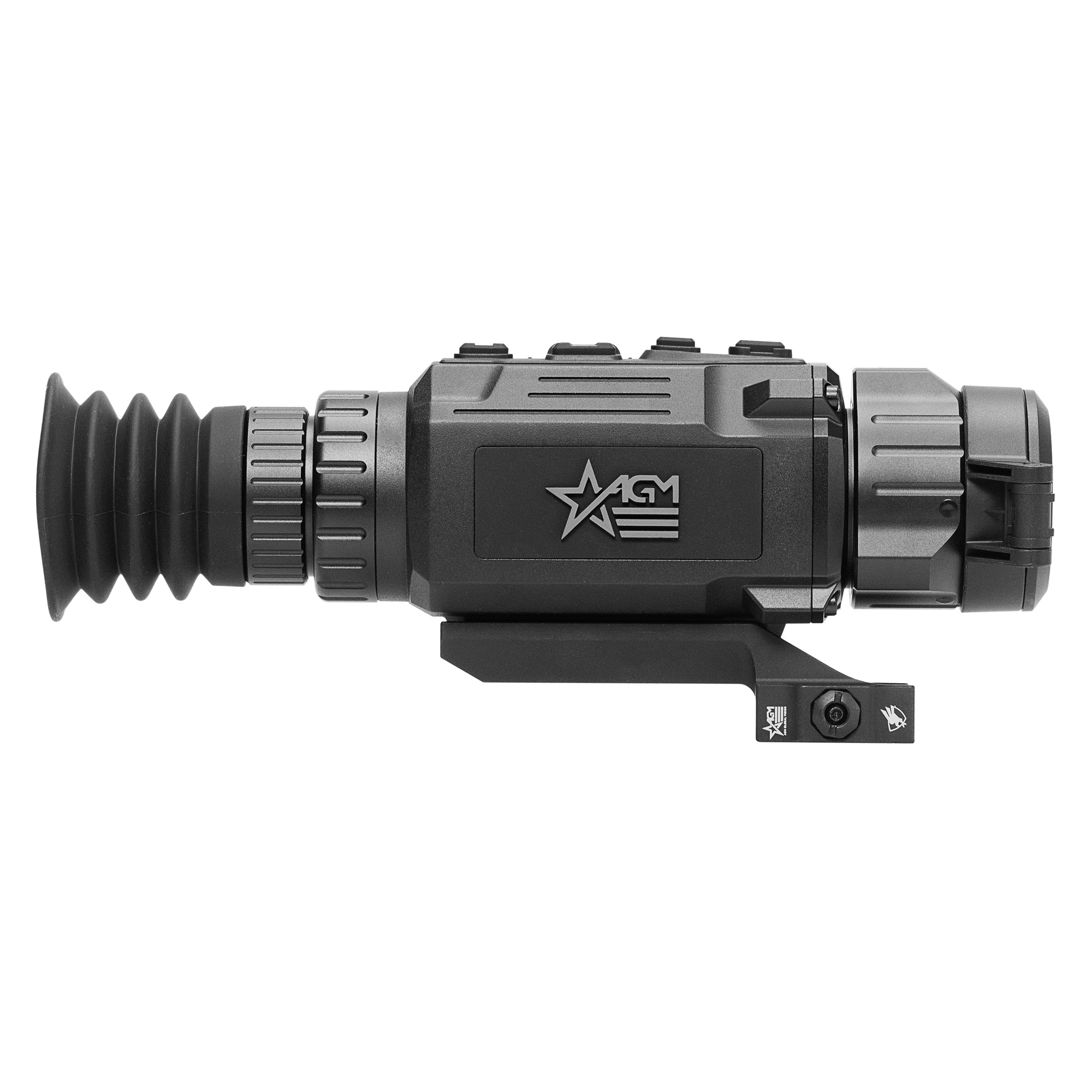 AGM Global Vision 314218550204R221 Rattler V2 25-256 Thermal Black 3.5-28x 25mm Multi Reticle, Digital 1x/2x/4x/8x Zoom 256x192, 50 Hz Resolution