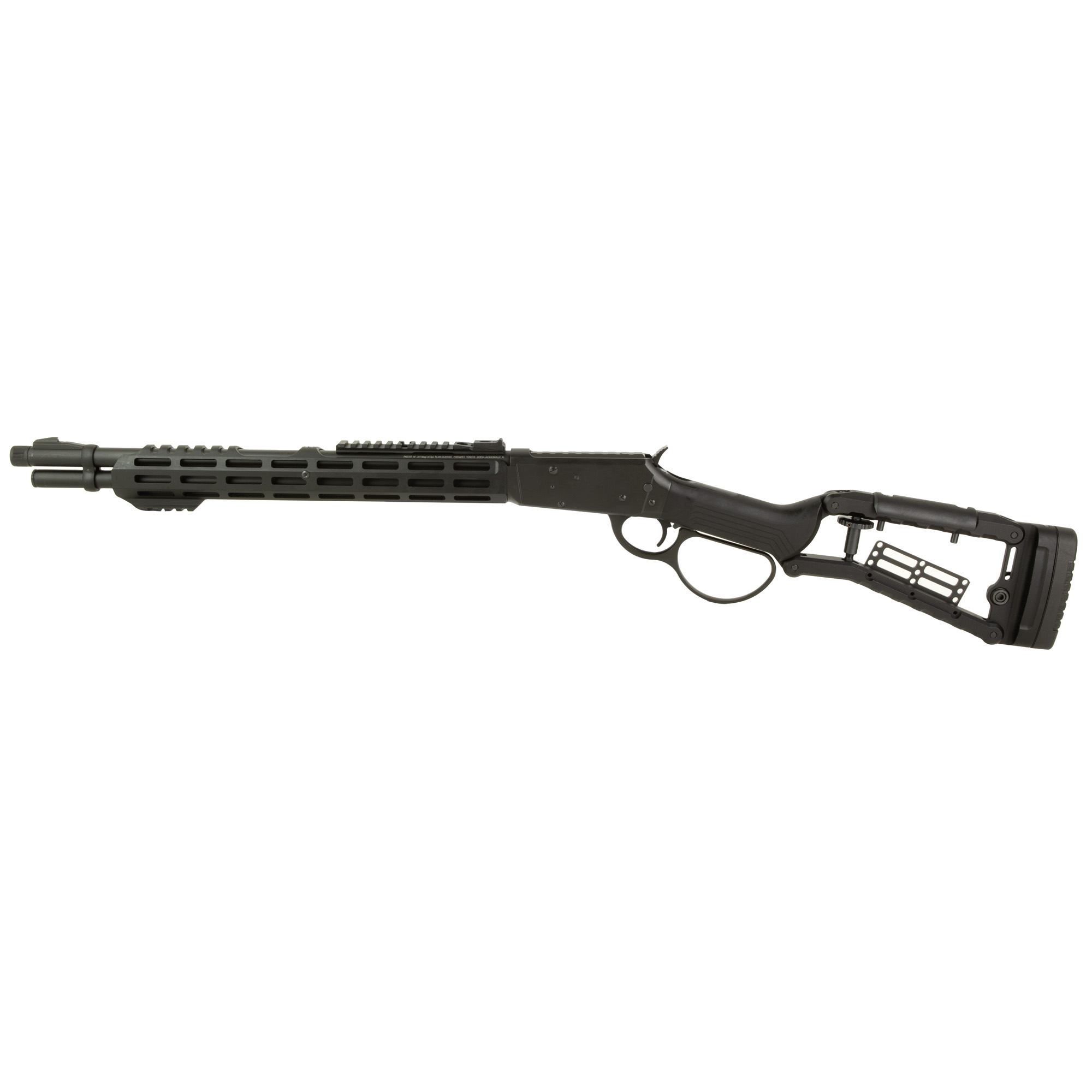 Derya Firearms RAN.18.357 RAN 357 Mag 9+1 18” Black Melonite Threaded Barrel, Black Melonite Steel Receiver w/Picatinny Rail, M-LOK/Picatinny Rail Forend, Black Ironwolf Aluminum Stock