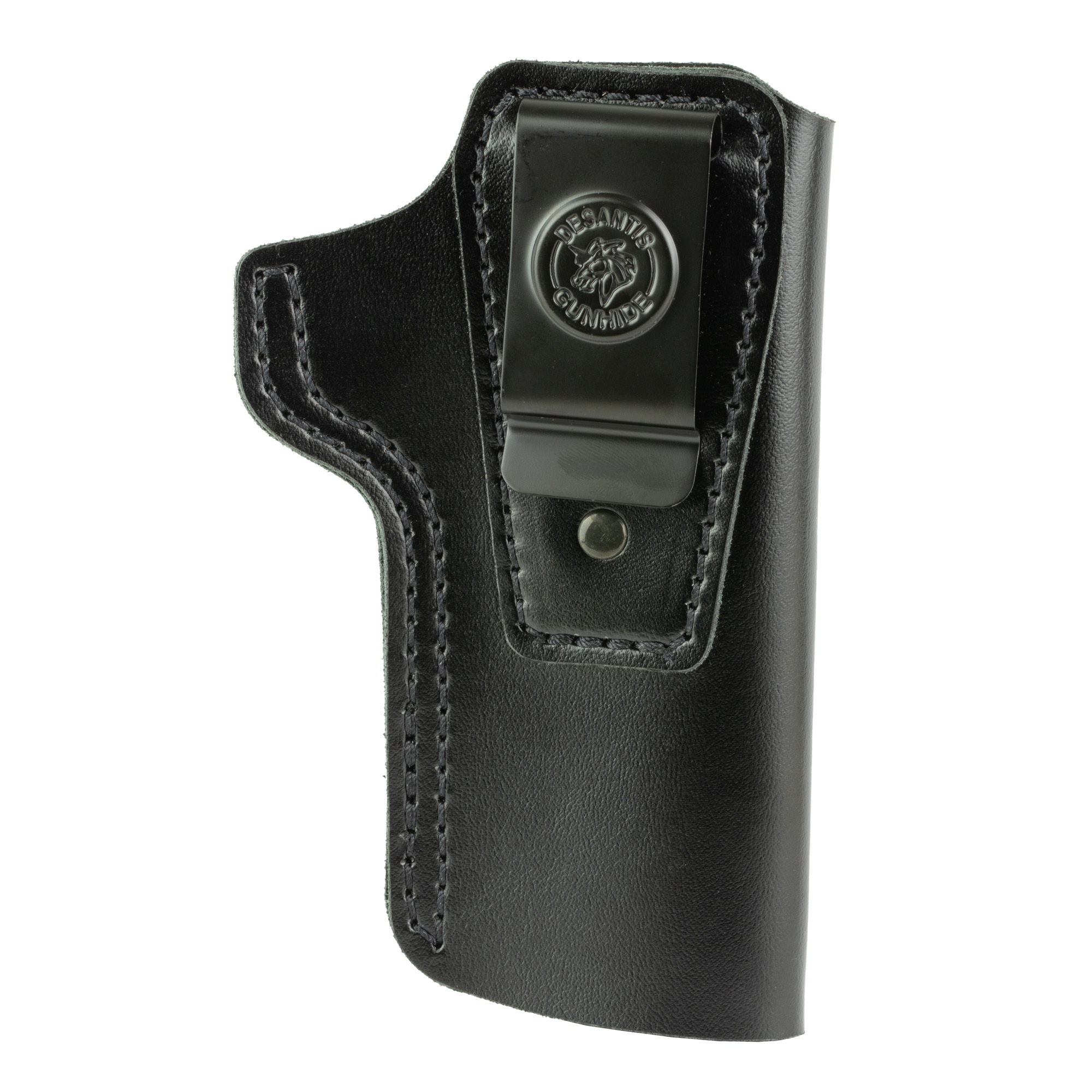 DeSantis Gunhide 031BA85Z0 Insider IWB Black Leather Belt Clip Fits 1911 4-5” Barrel Right Hand