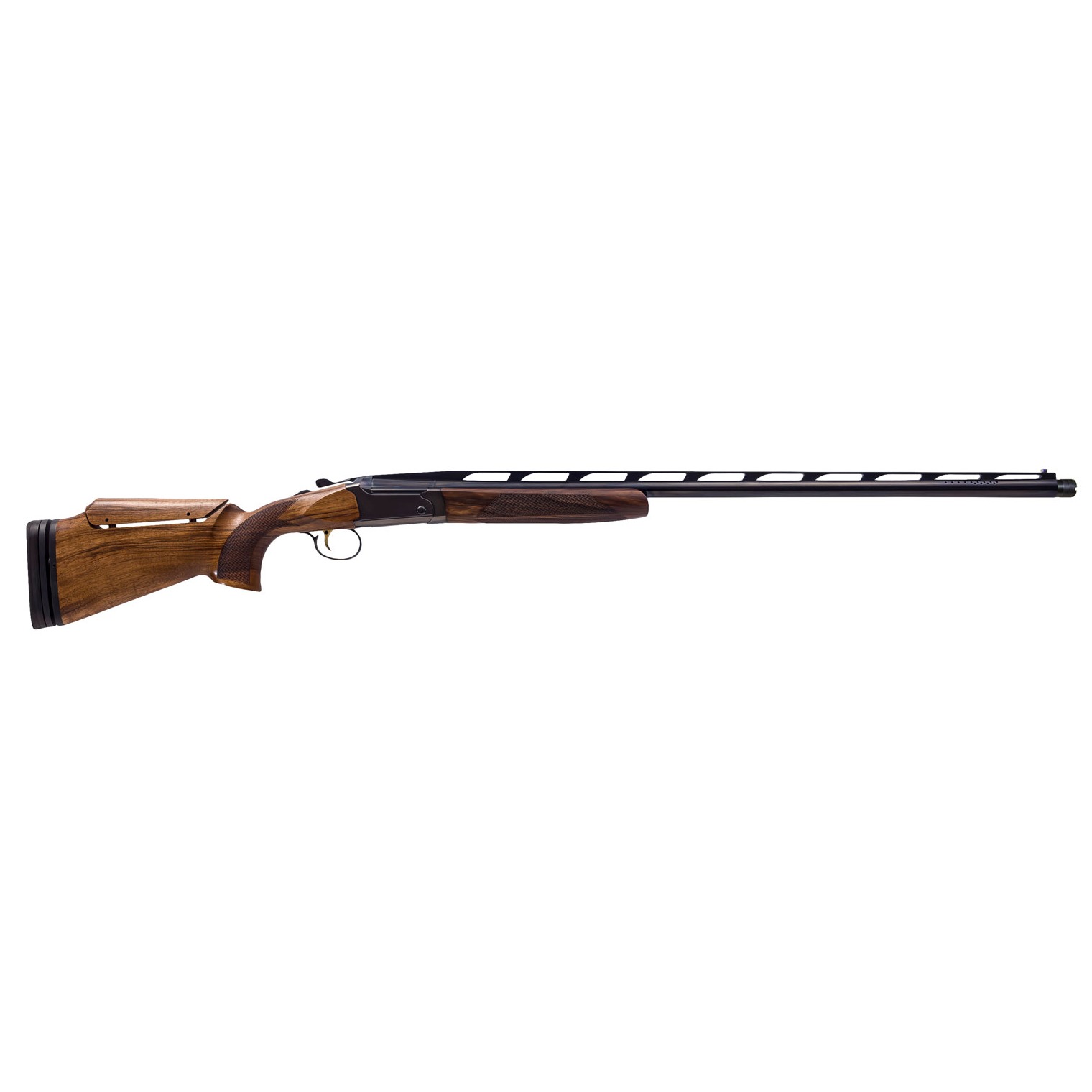 CZ-USA 06500 All American Single Trap 12 Gauge with 30” Ported Barrel, 2.75” Chamber, 1rd Capacity, Gloss Blued Metal Finish & Turkish Walnut with Adjustable Comb Stock Right Hand (Full Size)