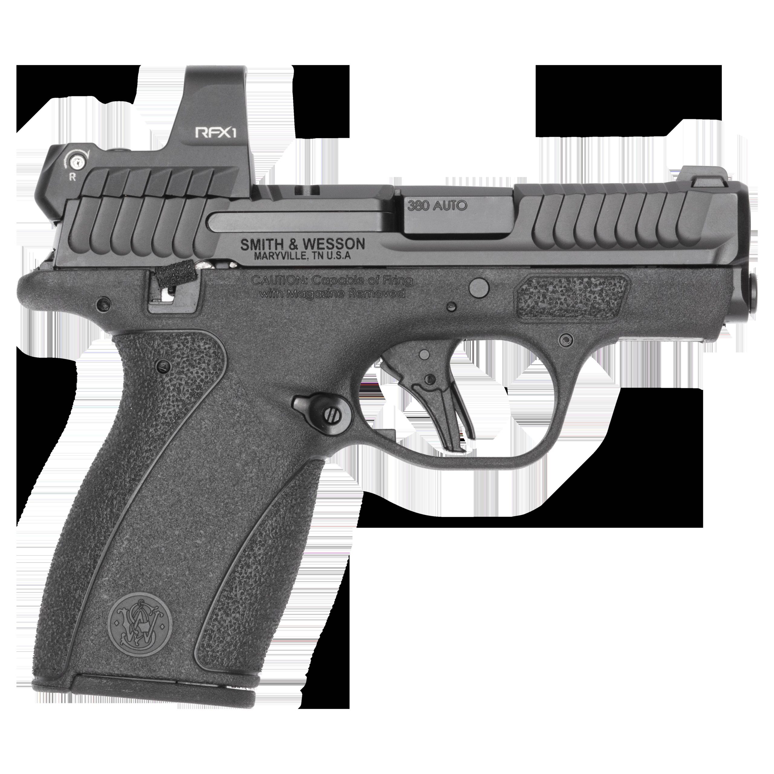 Smith & Wesson 14787 Bodyguard 2.0 w/Optic Micro-Compact 380 ACP 10+1 2.75” Black Armornite Barrel, Black Armornite Stainless Steel Serrated w/Viridian RFX1 Green Dot Slide, Black Polymer Frame, Textu