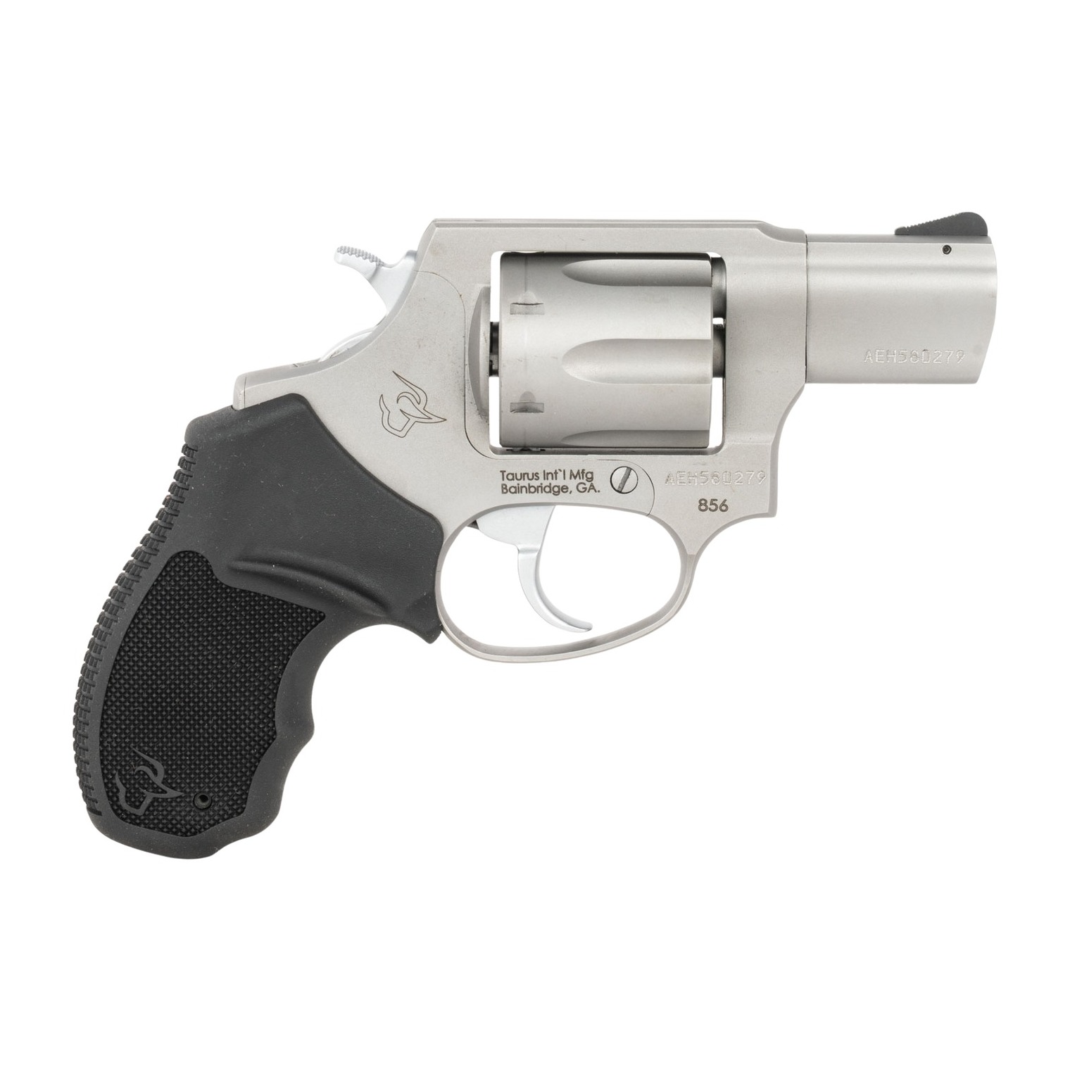Taurus 2-85629-CK2 856 Small 38 Special +P 6 Shot 2” Matte Stainless Steel Barrel, Cylinder & Frame, Transfer Bar Safety, Exposed Hammer