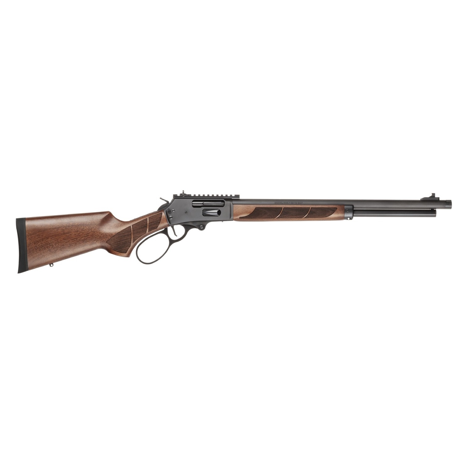 Smith & Wesson 1854 1854 America 250 45-70 Gov 6+1 20” Black Armornite Threaded Barrel, Engraved Black Armornite Stainless Steel Receiver w/Picatinny Rail, Walnut Forend & Fixed Stock