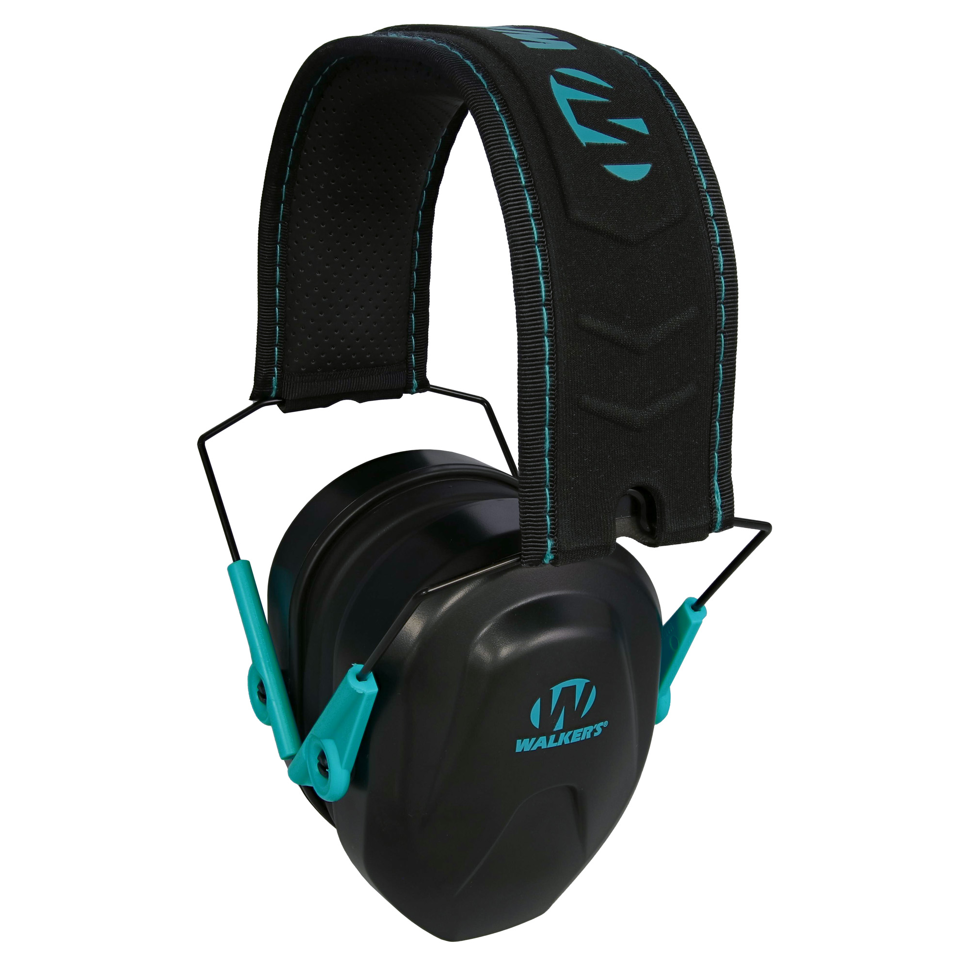 Walker’s GWPCRPASTL Razor Compact Passive Muff 24 dB Over the Head Teal/Black Polymer Fits Youth/Women