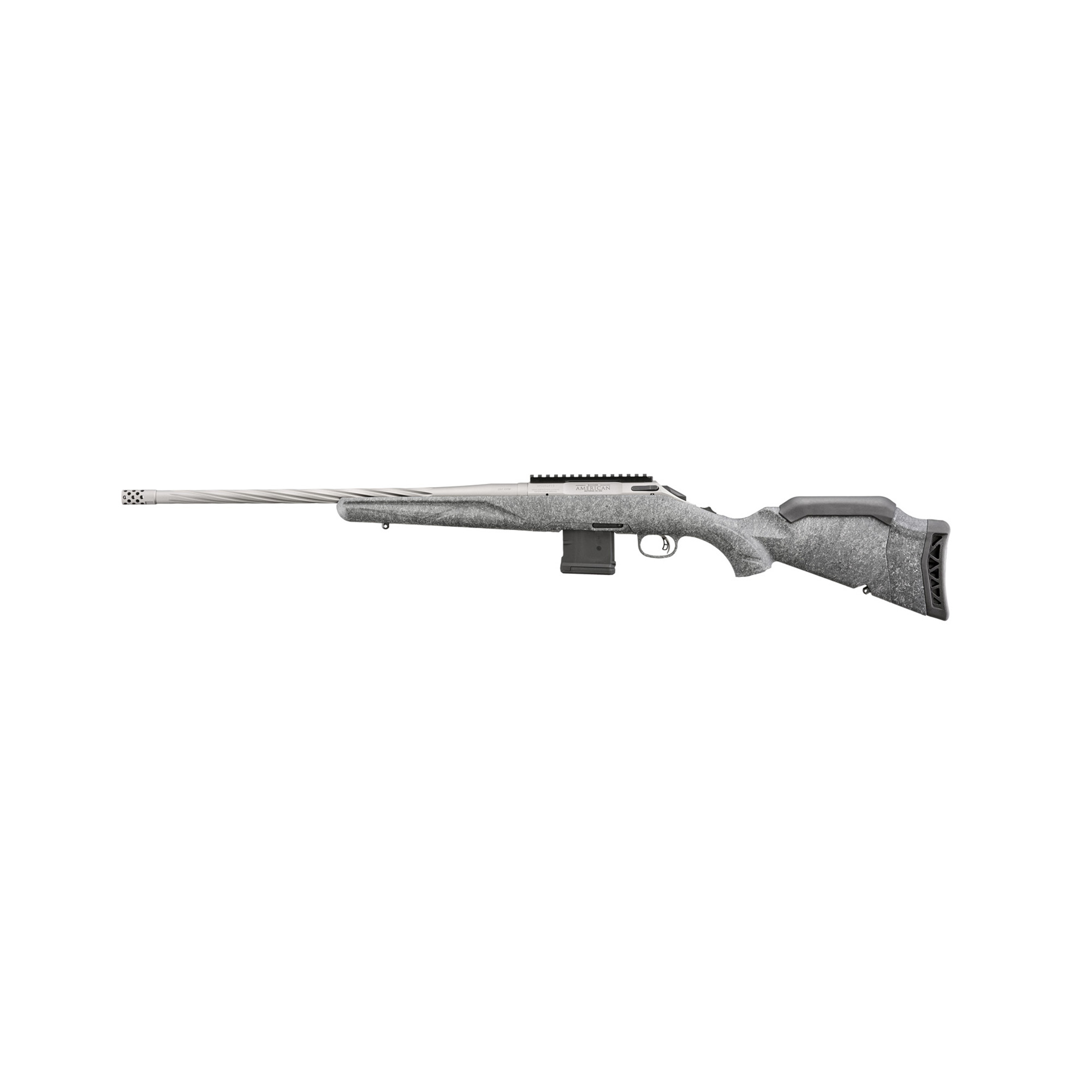 Ruger American 223 Rem 10+1 Gray Cerakote Threaded 46909 736676469093