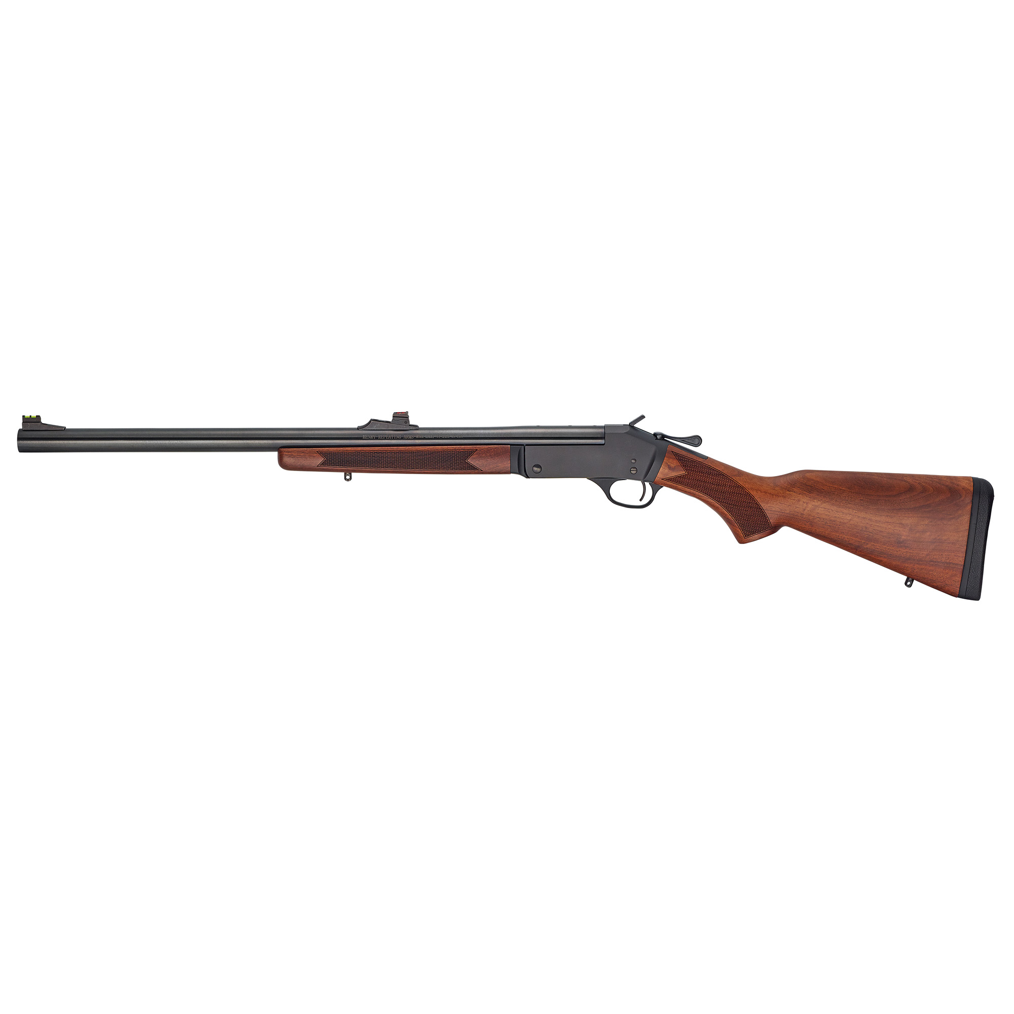 Henry H01512S Single Shot 12 Gauge with 24” Rifled Slug Barrel, 3” Chamber, 1rd Capacity, Blued Metal Finish & American Walnut Stock Right Hand (Full Size)