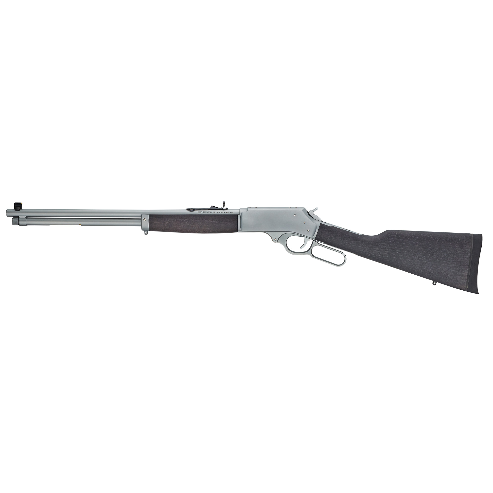Henry H009GAW Side Gate All Weather Full Size 30-30 Win 5+1 20” Hard Chrome Plated Steel Barrel, Satin Hard Chrome Steel Receiver, Stained Hardwood Stock Right Hand
