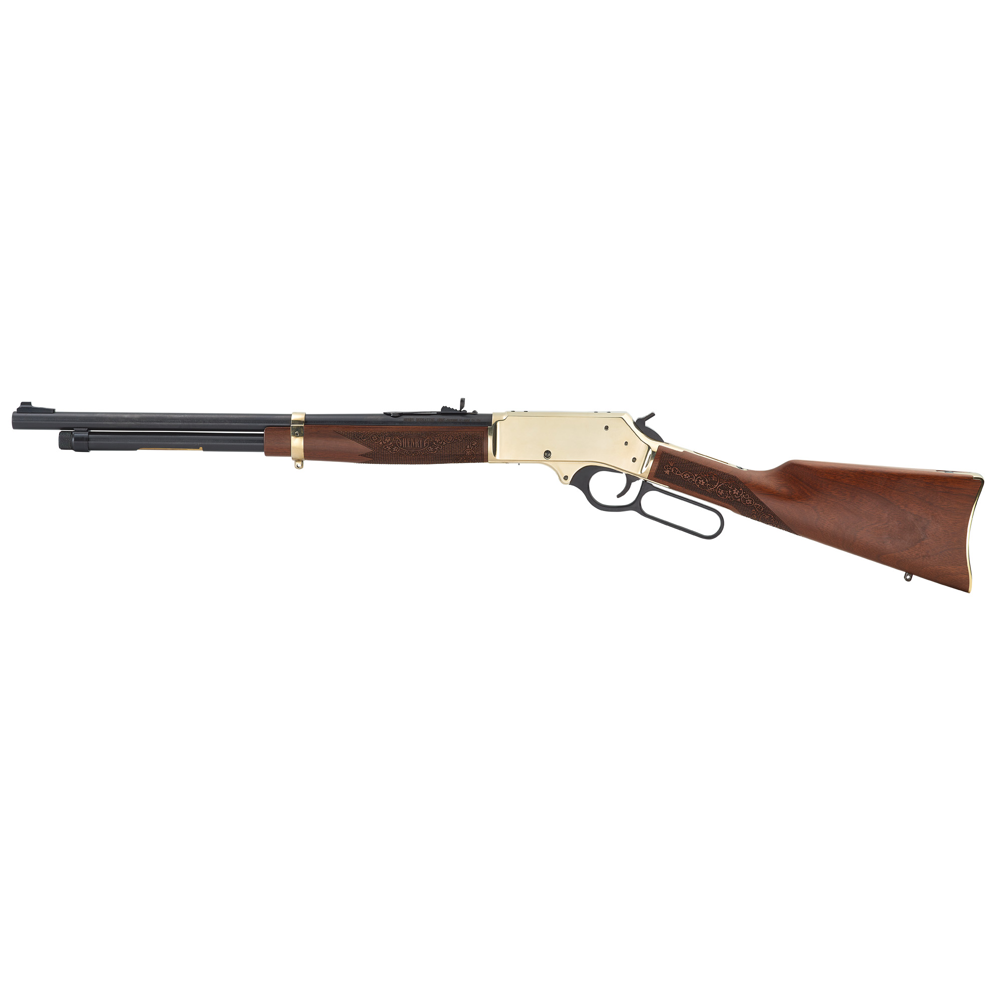 Henry H024410 Side Gate 410 Gauge 20” 5+1 2.5” Polished Brass American Walnut Right Hand