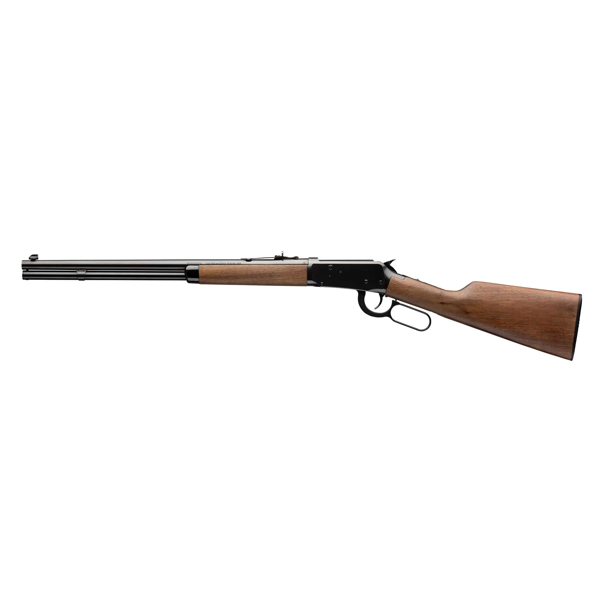 Winchester Guns 534174114 Model 94 Short Rifle 30-30 Win Caliber with 7+1 Capacity, 20” Barrel, Brushed Polish Blued Metal Finish & Satin Walnut Fixed Straight Grip Stock Right Hand (Full Size)