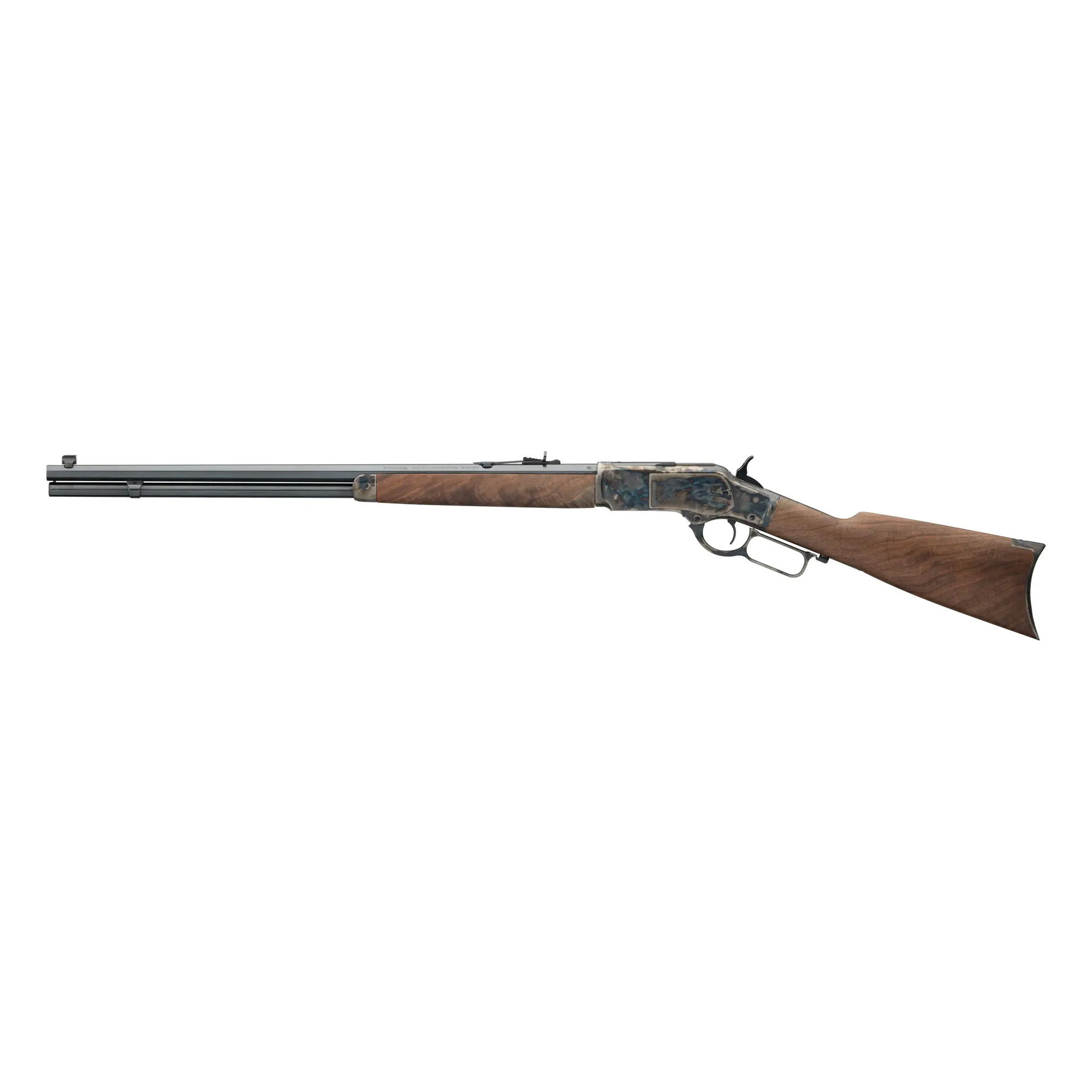 Winchester Guns 534217137 Model 1873 Sporter 38 Special, 357 Mag 14+1 Cap 24” Octagon Barrel Color Case Hardened Rec Satin Oiled Walnut Fixed Straight Grip Stock Right Hand (Full Size)