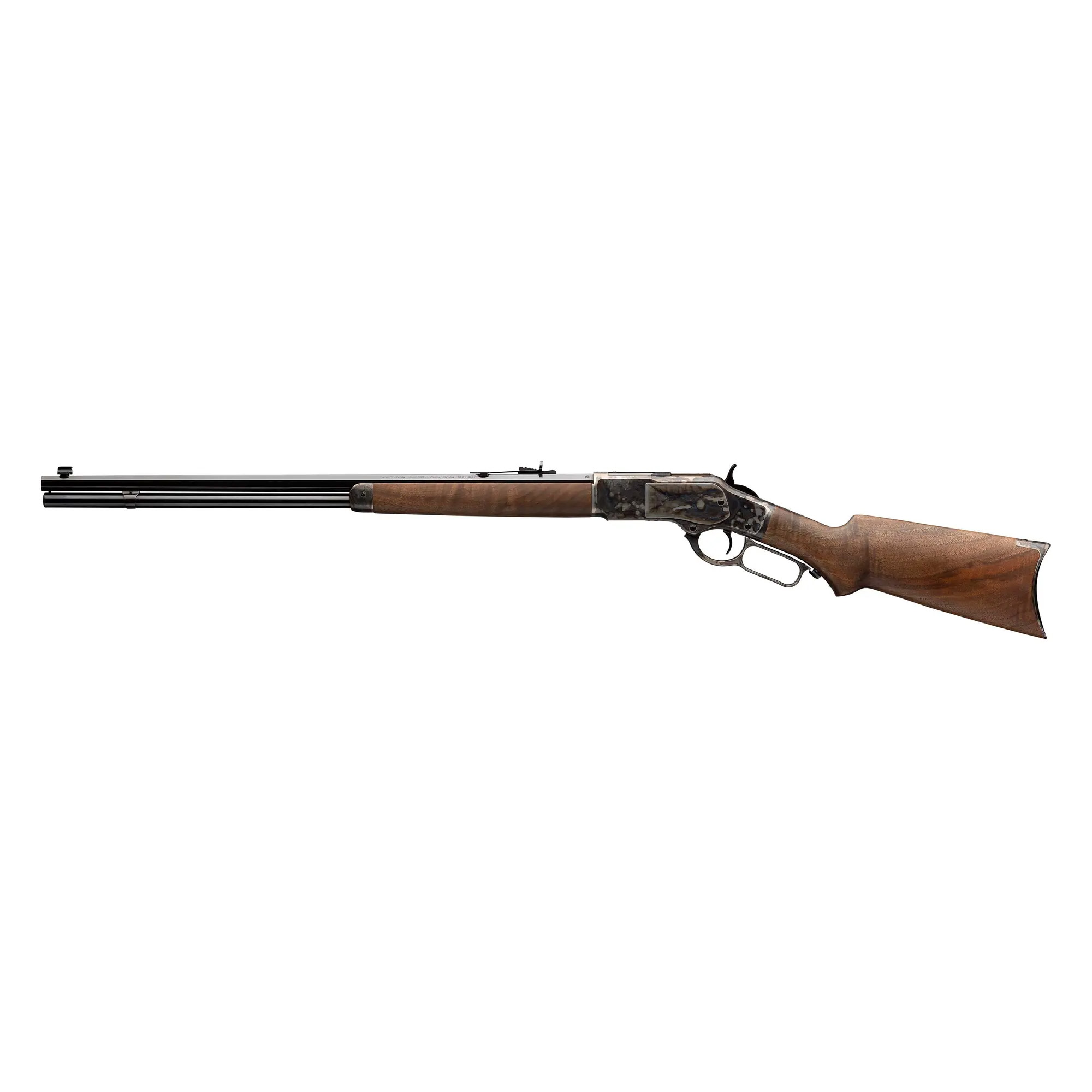 Winchester Guns 534228141 Model 1873 Sporter 45 Colt (LC) 14+1 Cap 24” Octagon Barrel Color Case Hardened Rec Satin Oiled Walnut Fixed Pistol Grip Stock Right Hand (Full Size)