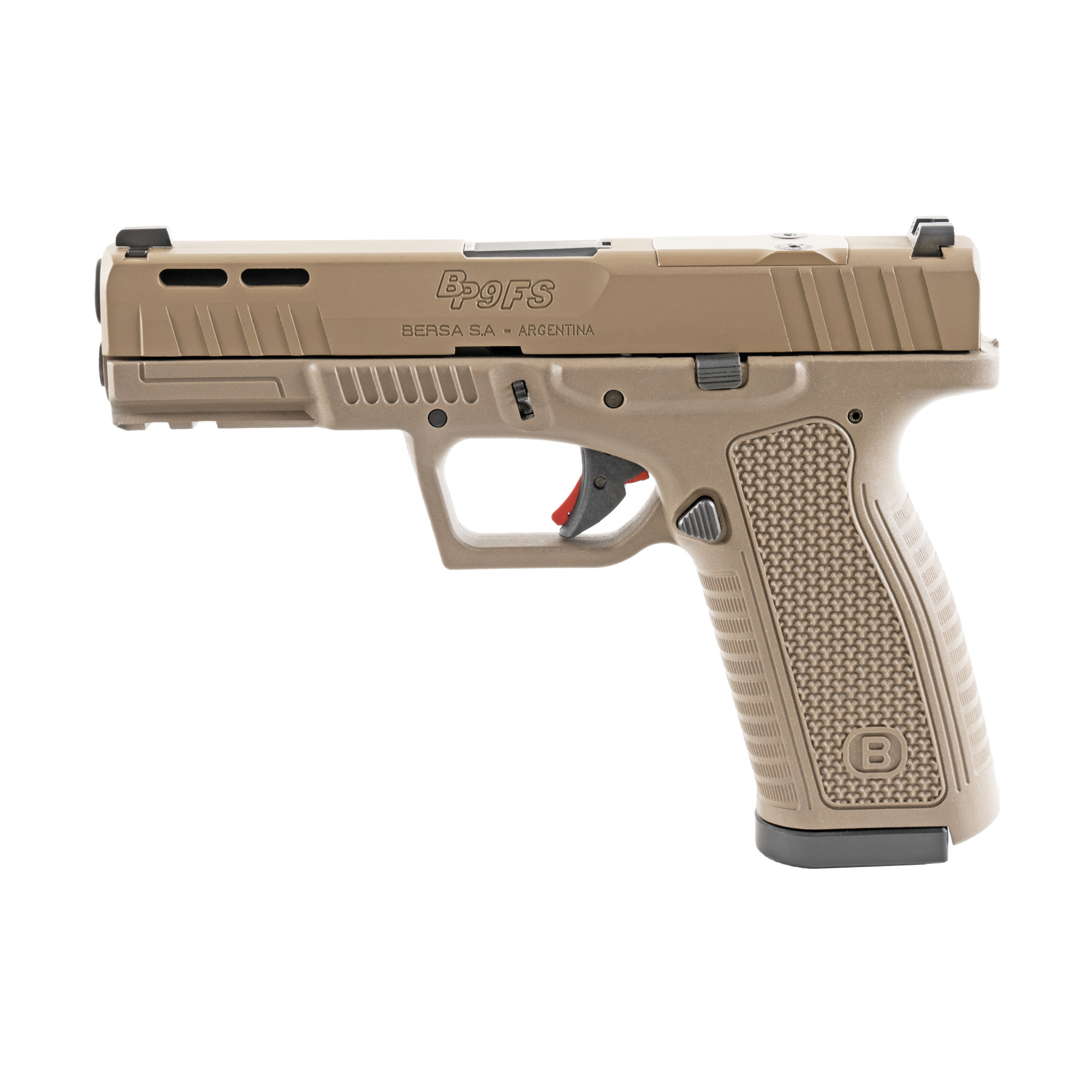 BERSA BP9FSFDEOR BP9 9MM OR 4.25”17R FDE