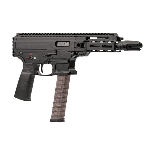 Panzer Arms PAARP9PCCB ARP9 9mm Luger 33+1 6.50” Black Barrel, Black Aluminum Receiver w/Picatinny Rail, Rear Picatinny Rail, Black Polymer Grip, Ambidextrous
